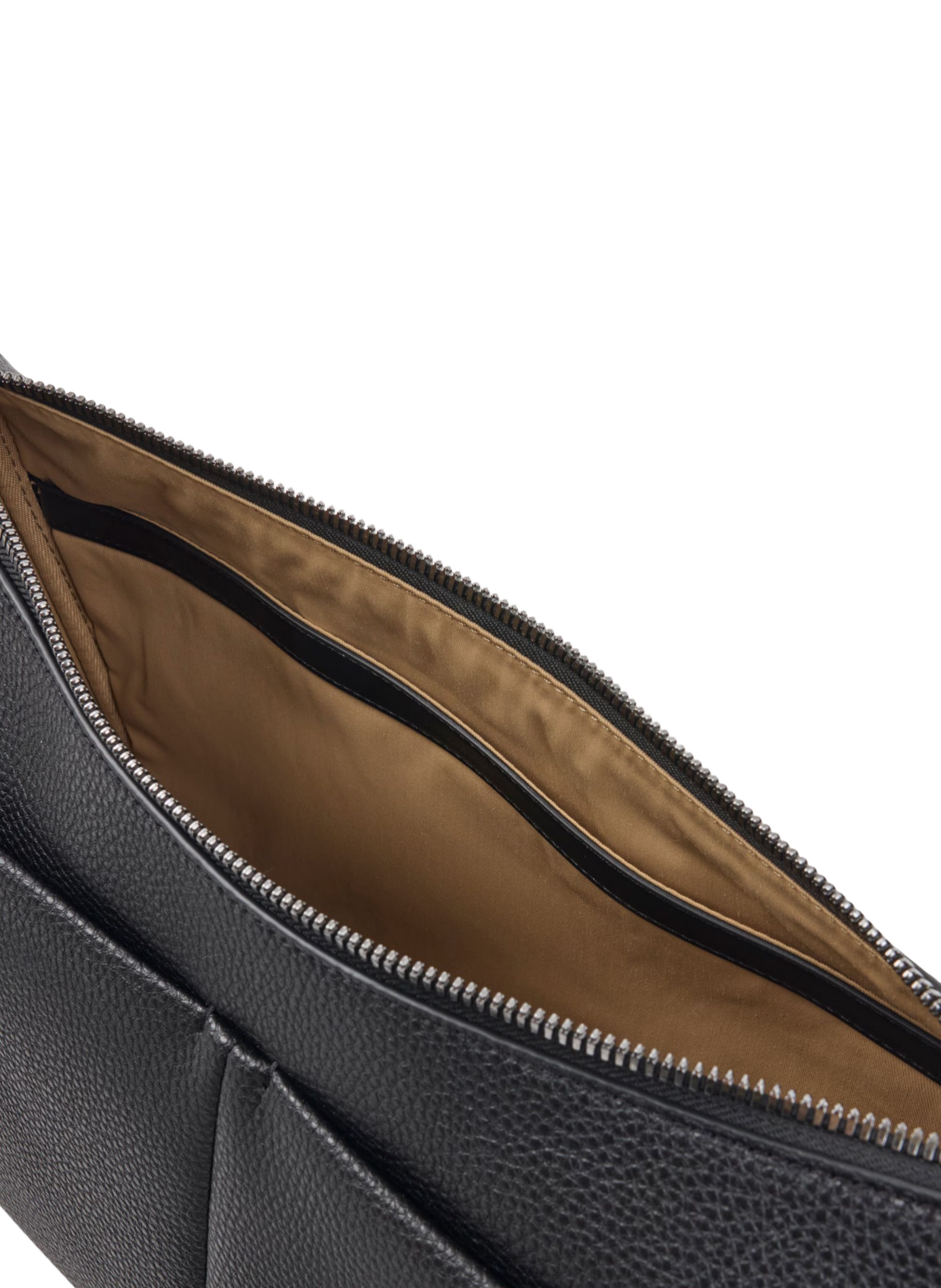 Sac bandoulière en cuir mélangé LACOSTE Schwarz