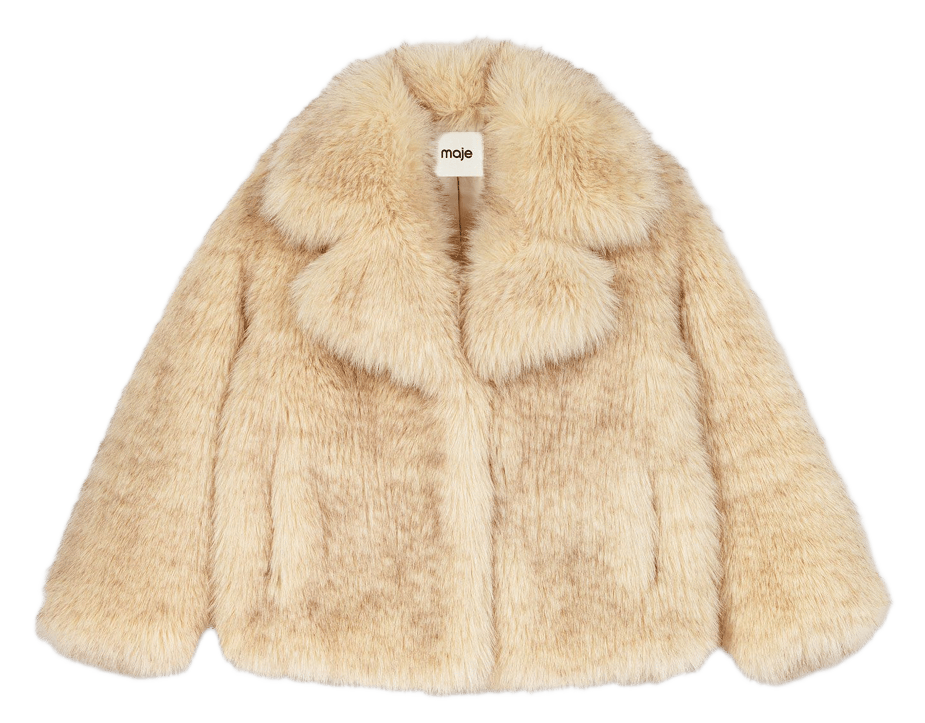 Manteau court oversize MAJE Beige