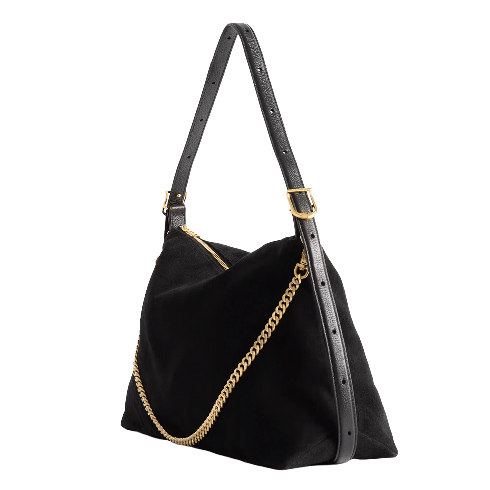 Leren handtas Jim ZADIG&VOLTAIRE Zwart