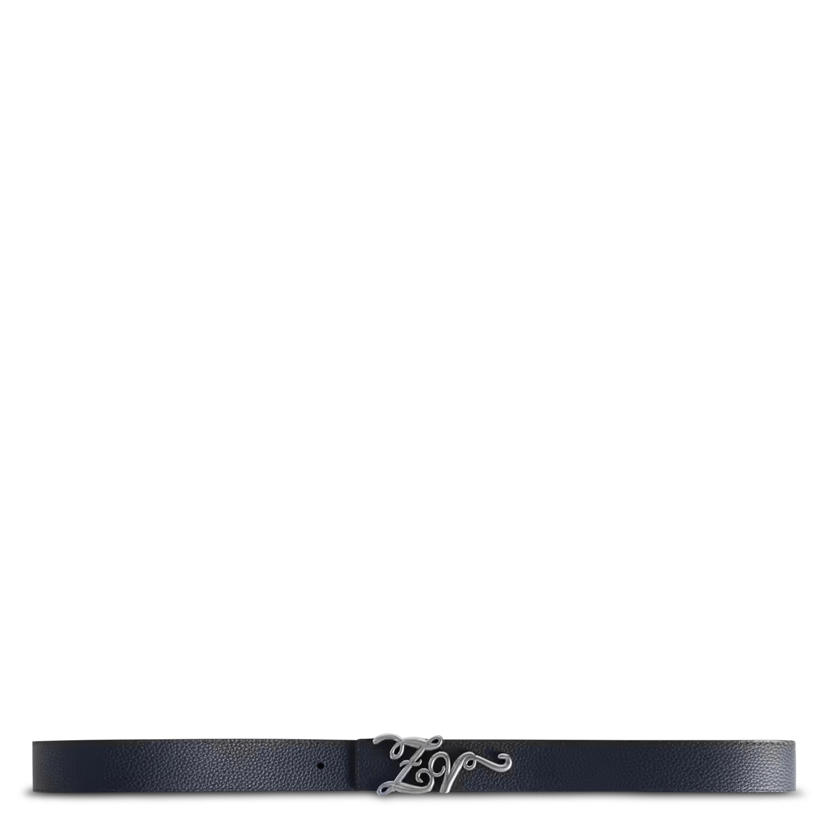 Ceinture réversible en cuir grainé zv reversible ZADIG&VOLTAIRE Noir