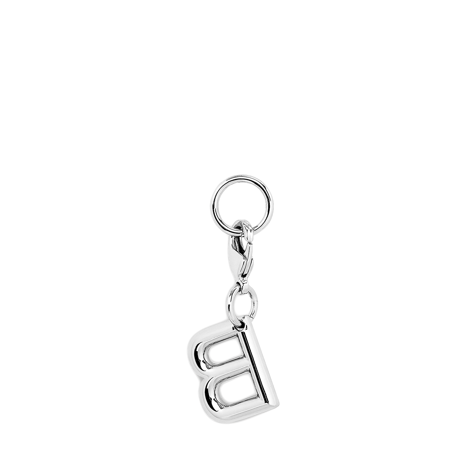Verzilverde metalen bedel met letter B Lancel - lente-zomer 2026. LANCEL Zilver