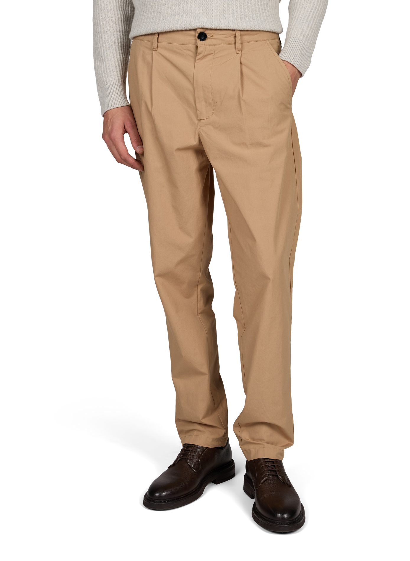 Pantalon chino slim en coton MINIMUM Beige