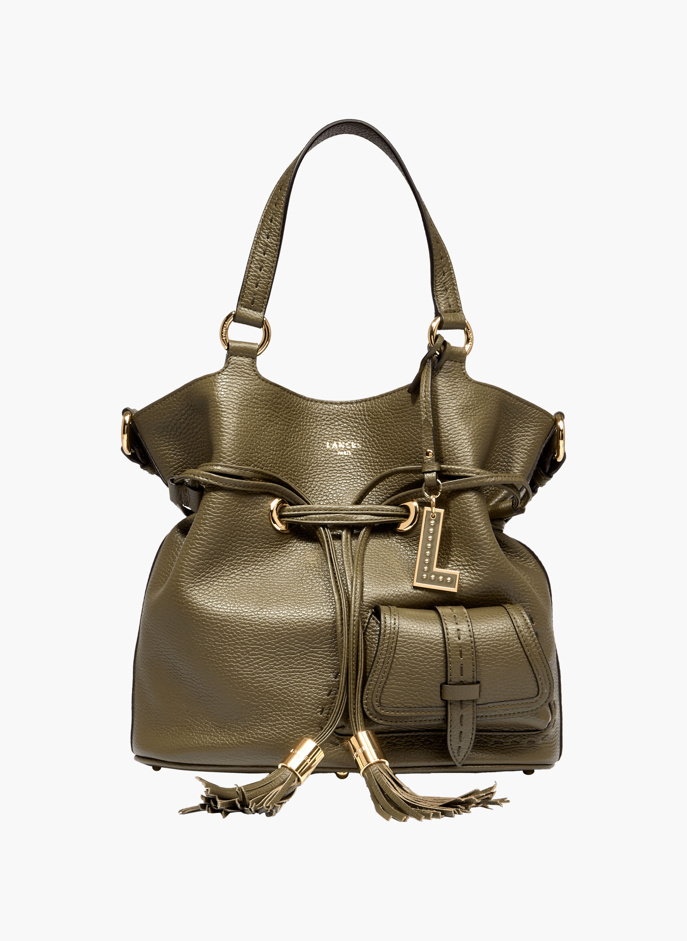 Handtas m eerste flirt van Lancel in leer. LANCEL Groen