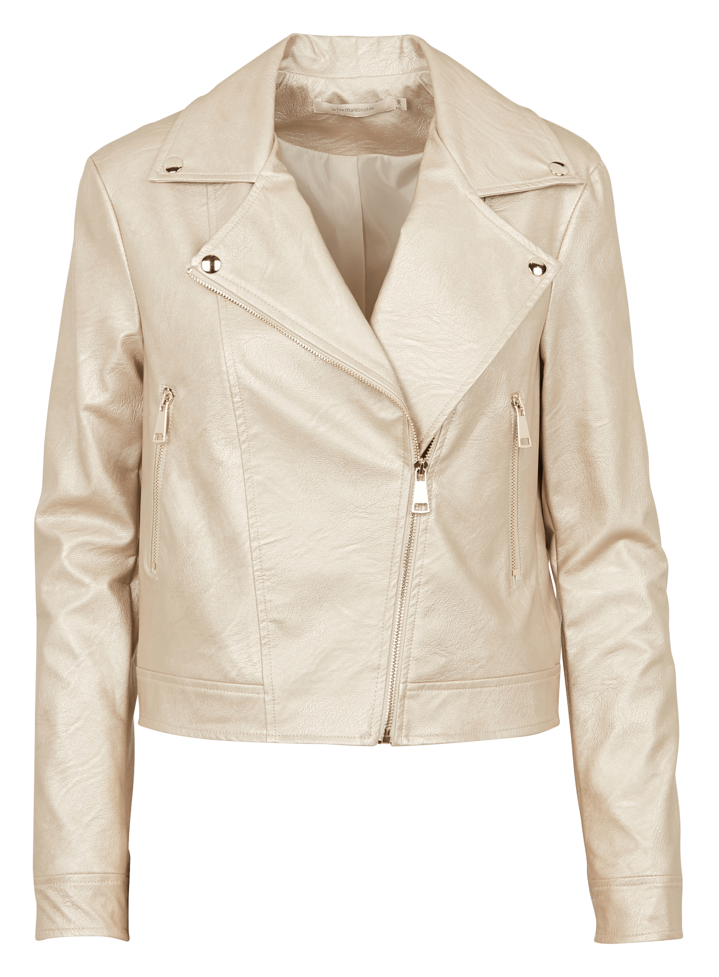 Metallic blouson met reverskraag LA FEE MARABOUTEE Goud