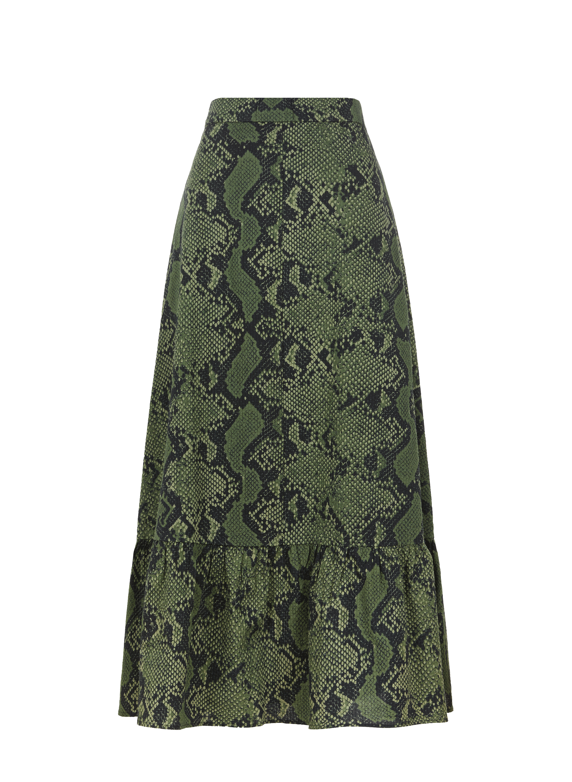 Jupe imprimée à volants