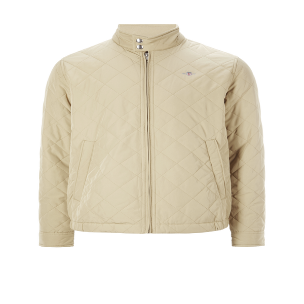 Gant Quilted Jacket In Neutral