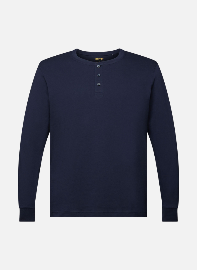 ESPRIT Langarm-T-Shirt aus Baumwolle
