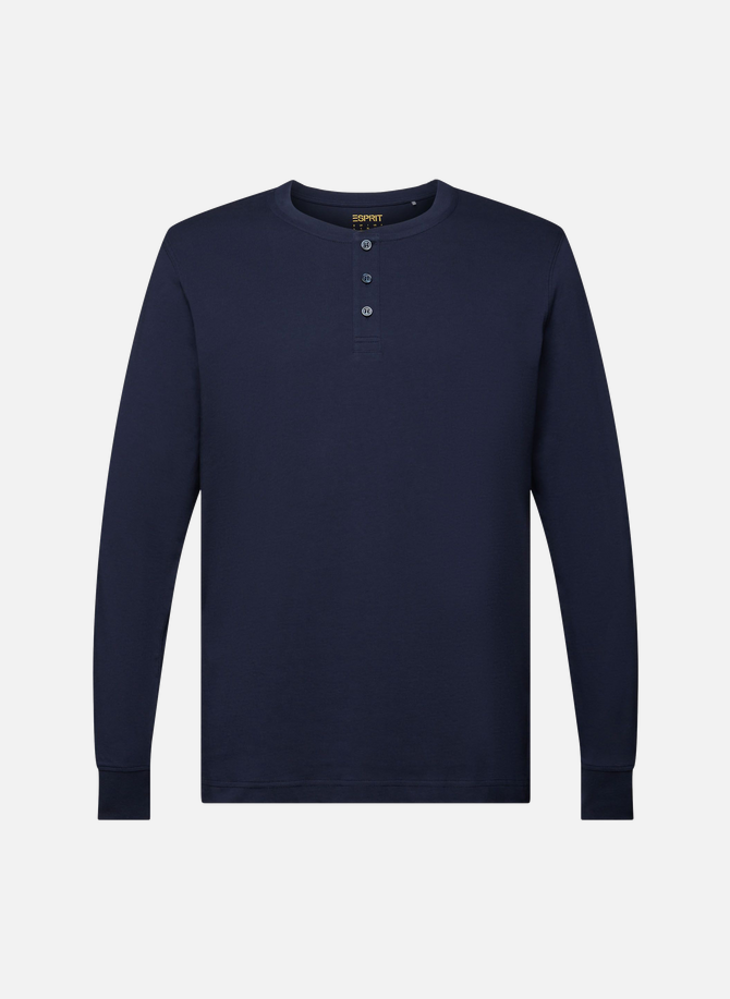 ESPRIT Langarm-T-Shirt aus Baumwolle