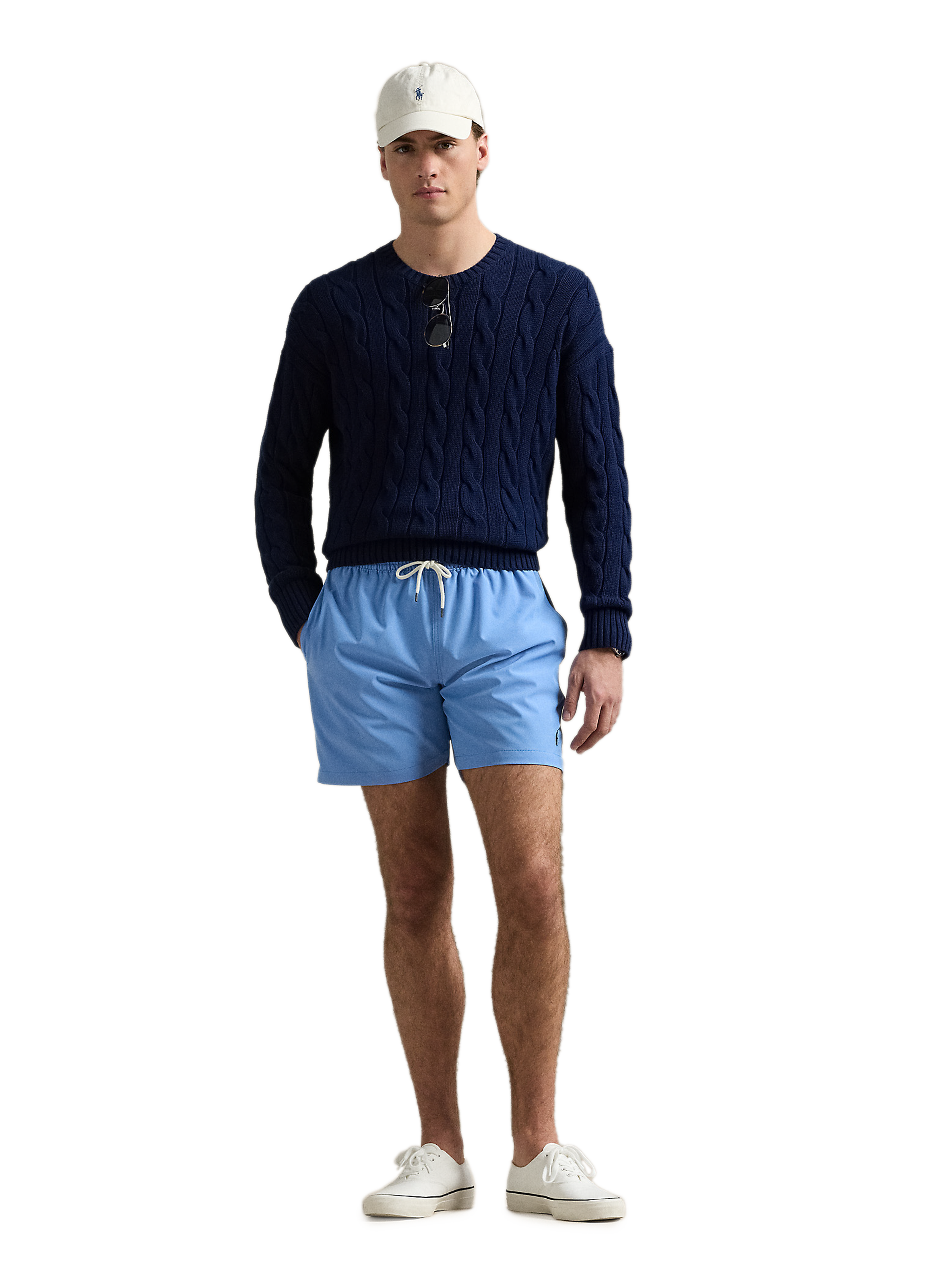Solid color swim shorts POLO RALPH LAUREN Blue
