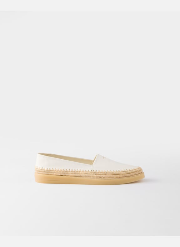 Espadrilles en cuir nappa Beige by PRADA PRADA Espadrilles en cuir nappa Beige