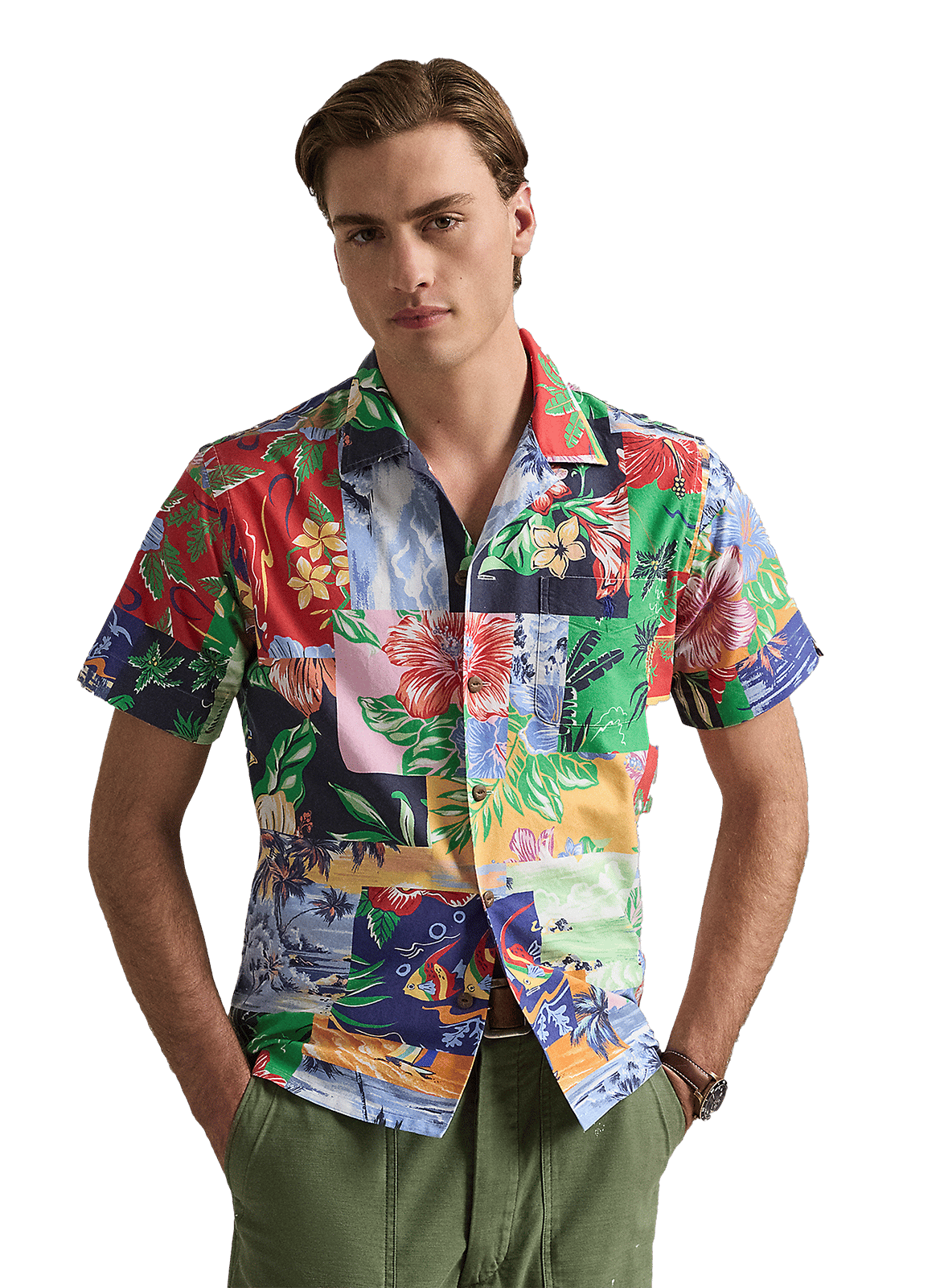 Printed cotton shirt POLO RALPH LAUREN Multicolour