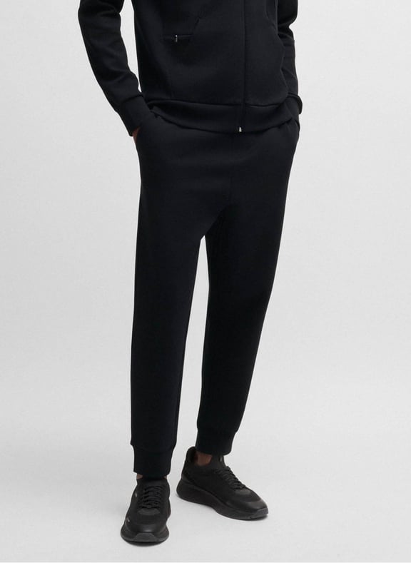 Bas de survêtement en coton imprimé Noir by BOSS BOSS Bas de survêtement en coton imprimé Noir