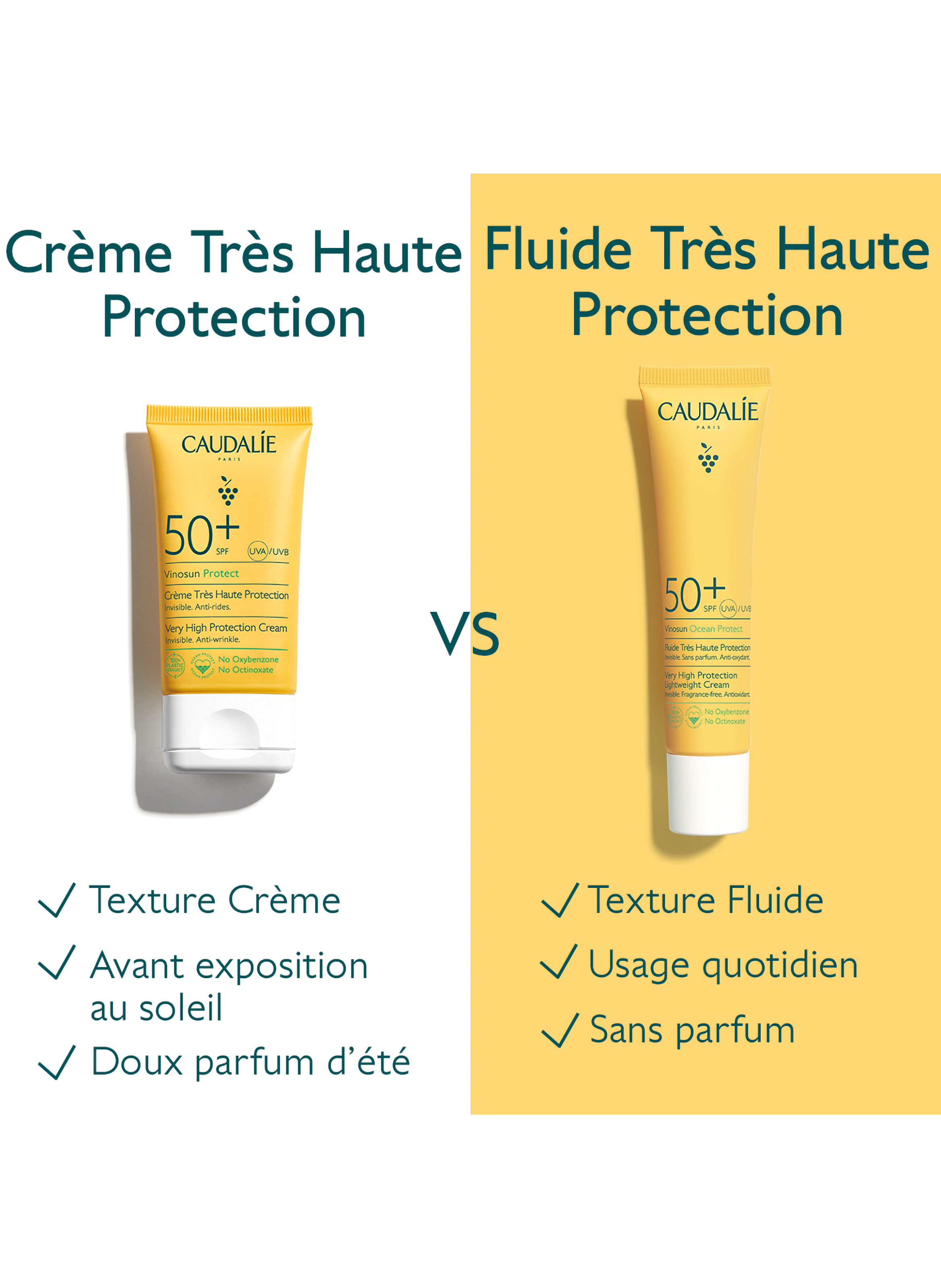 Vinosun Protect Cream SPF50+ CAUDALIE No color