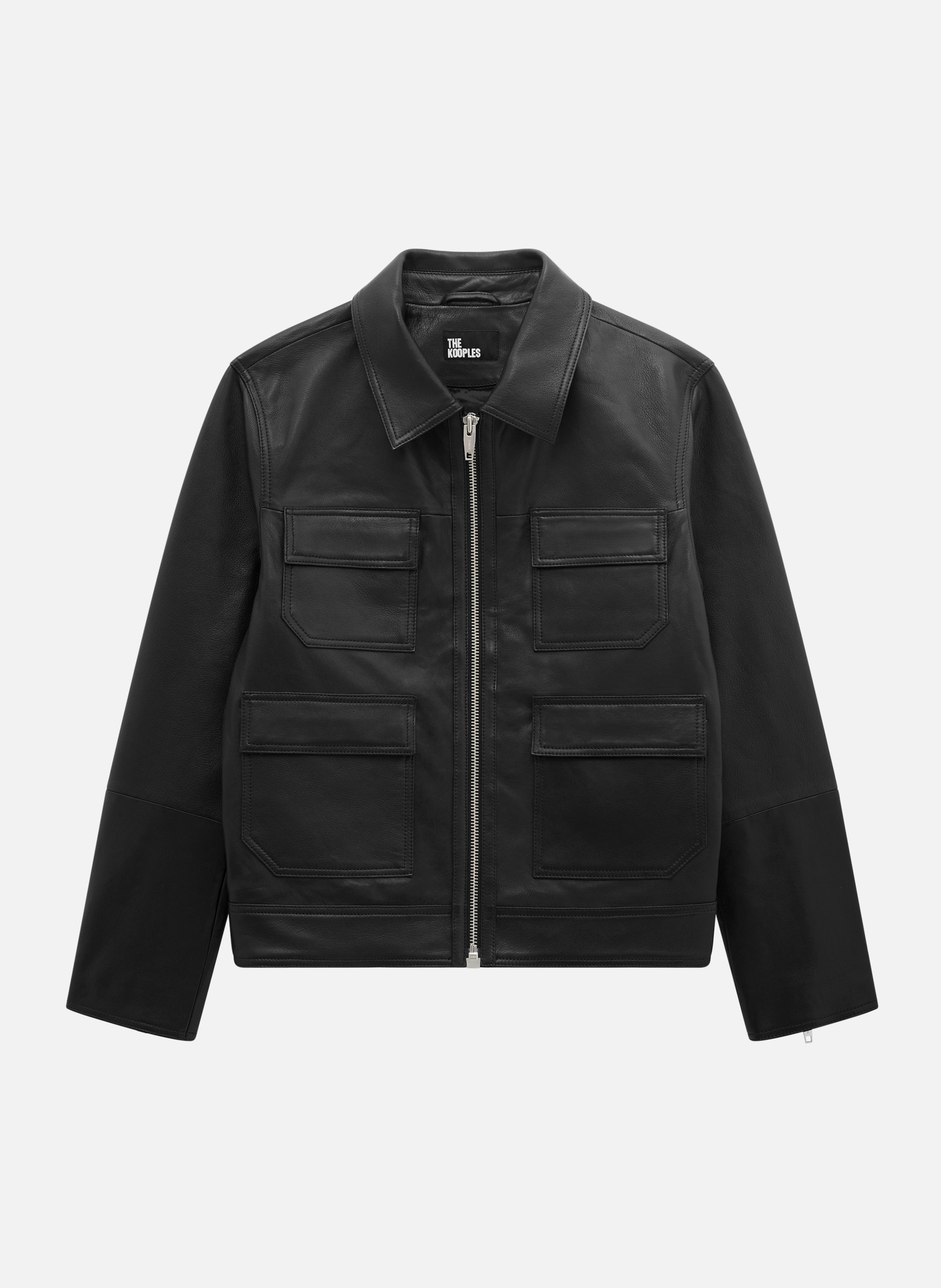 Blouson en cuir THE KOOPLES Noir