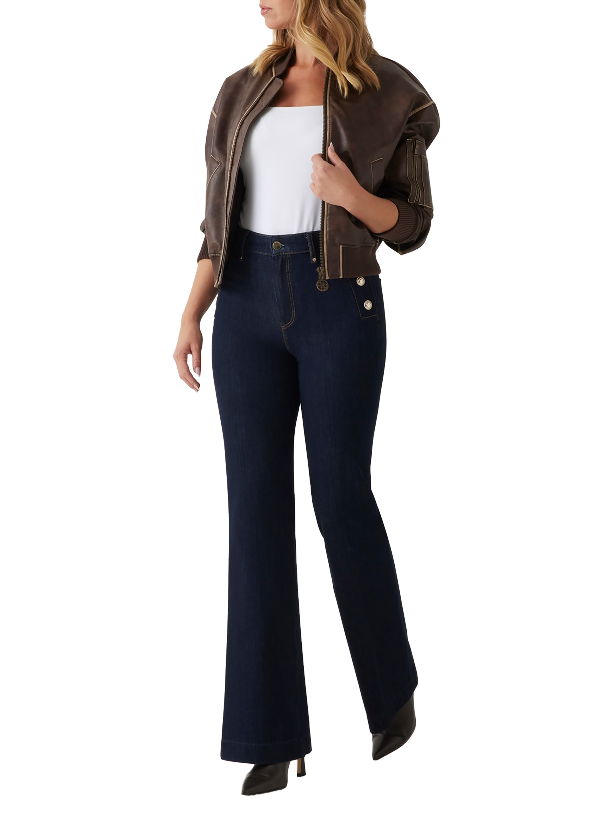 Jean Chino Faye GUESS Multicolore