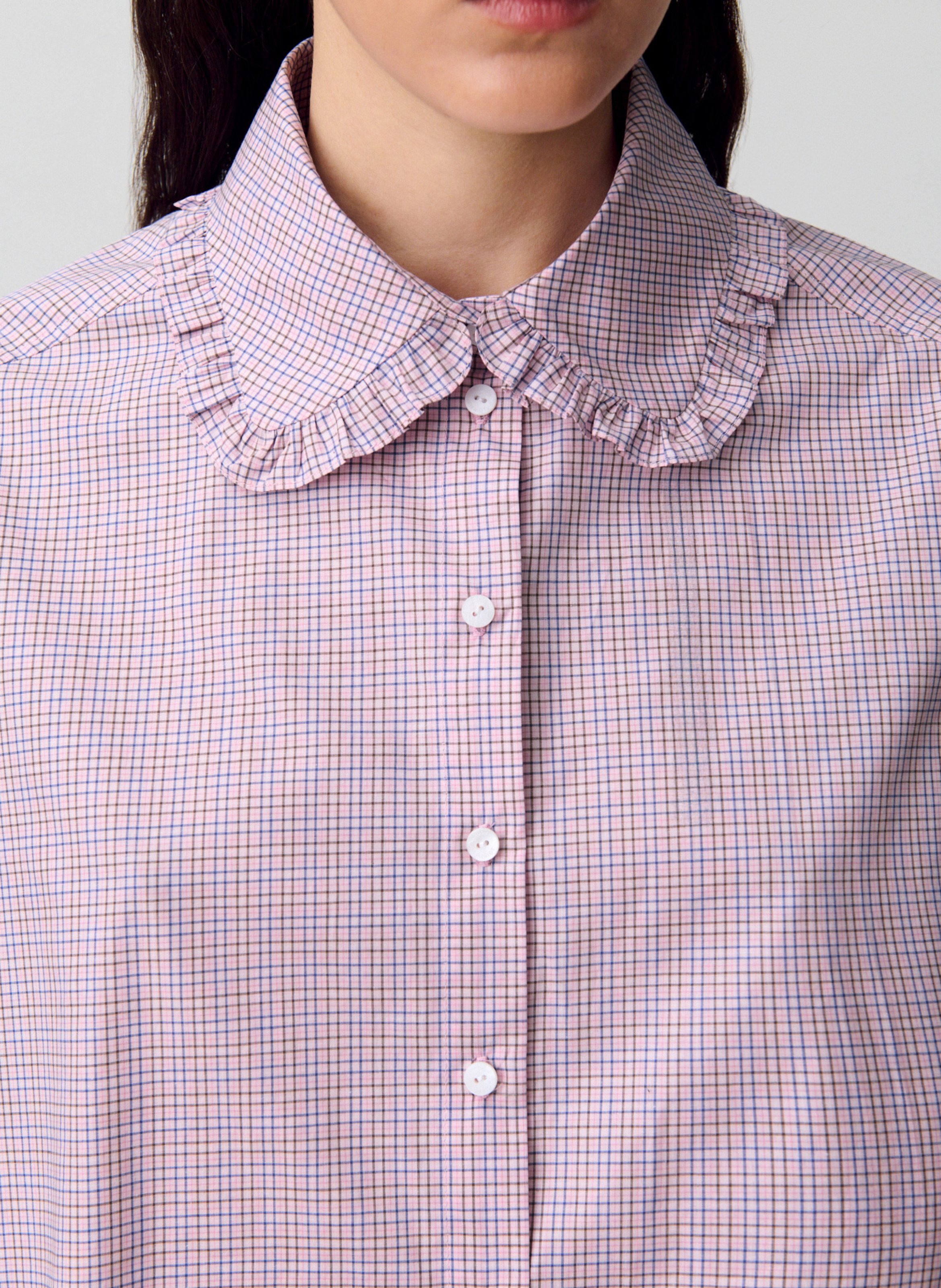 Chemise col classique en coton carina CLAUDIE PIERLOT Multicolore