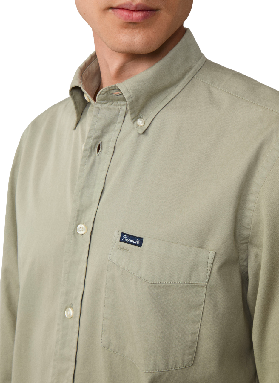 Chemise en coton FACONNABLE Kaki