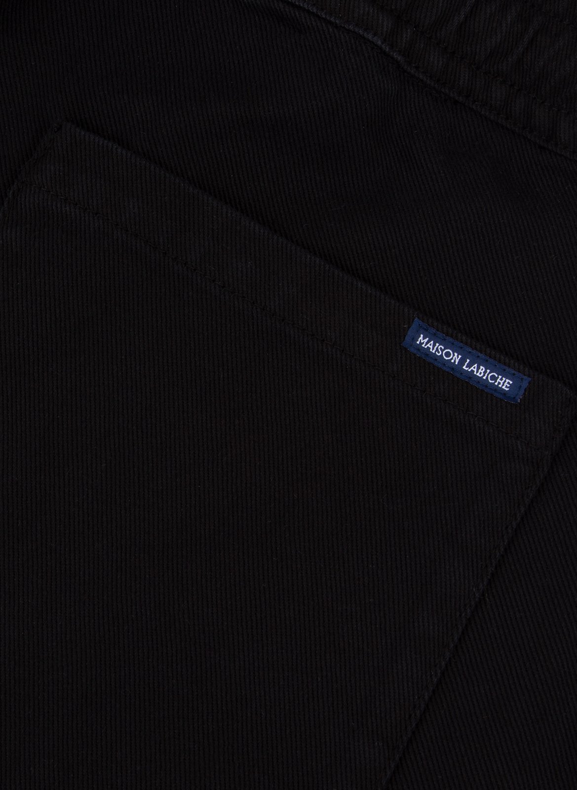 Pantalon droit en coton mélangé MAISON LABICHE Noir