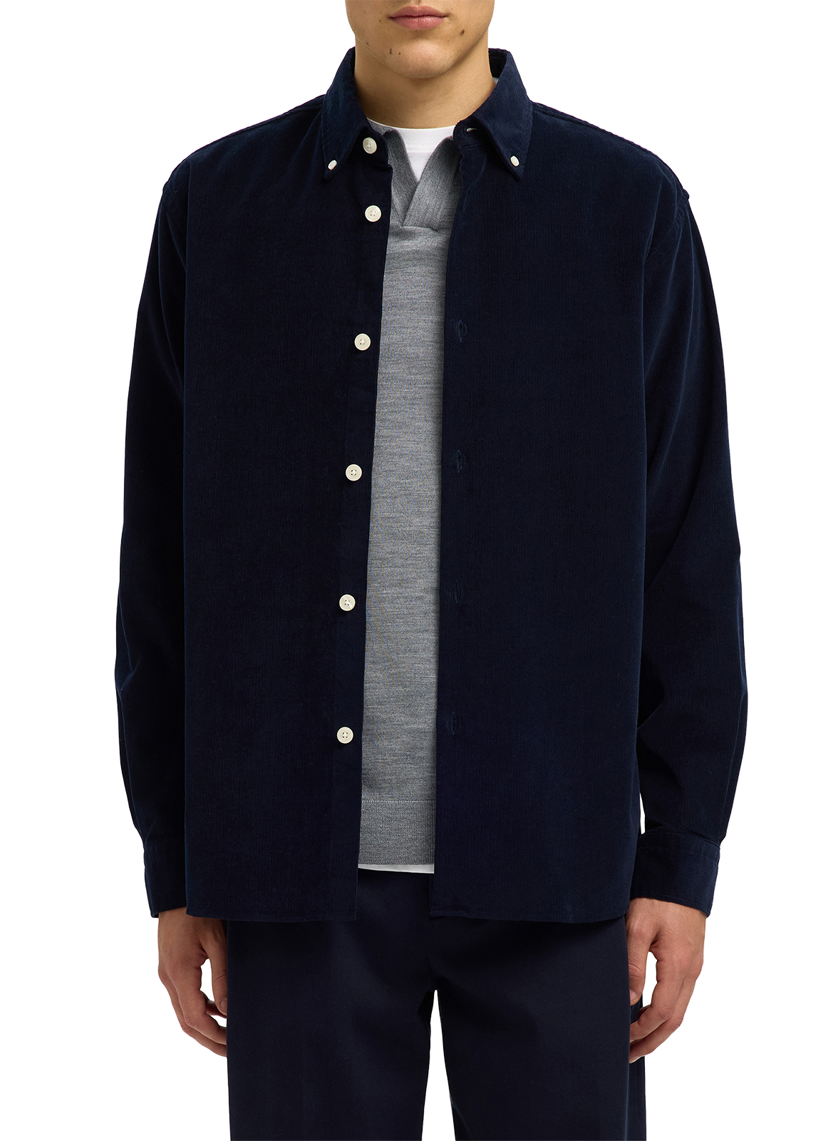 SELECTED Cotton shirt Blue