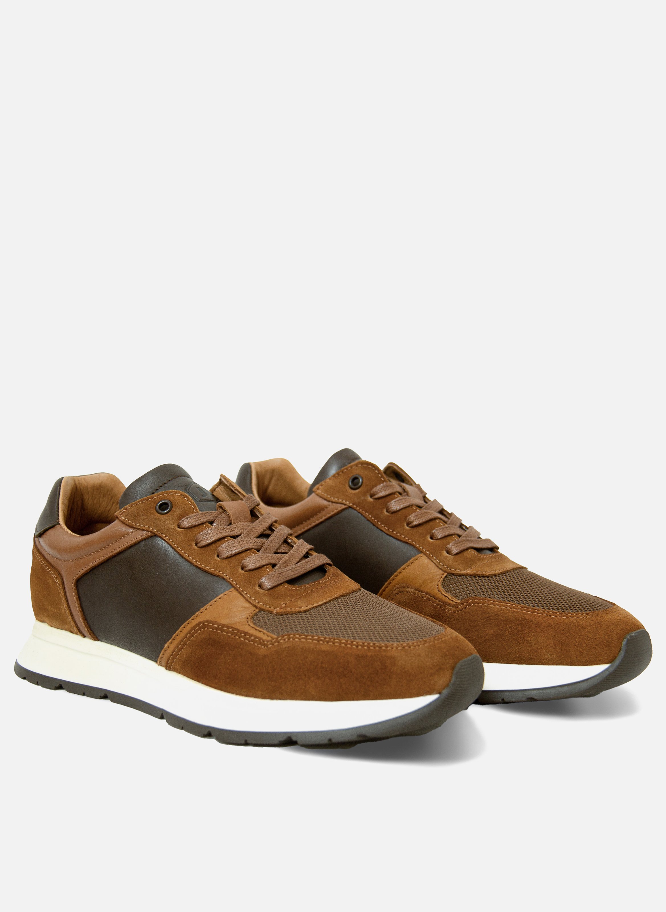 Sneakers noé cuir JULES & JENN Marron