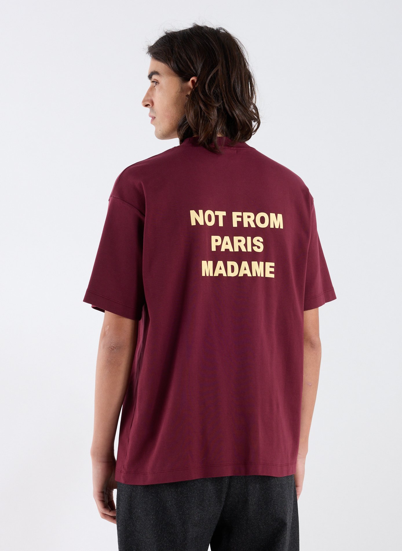 Le T-shirt Slogan  DROLE DE MONSIEUR Rouge