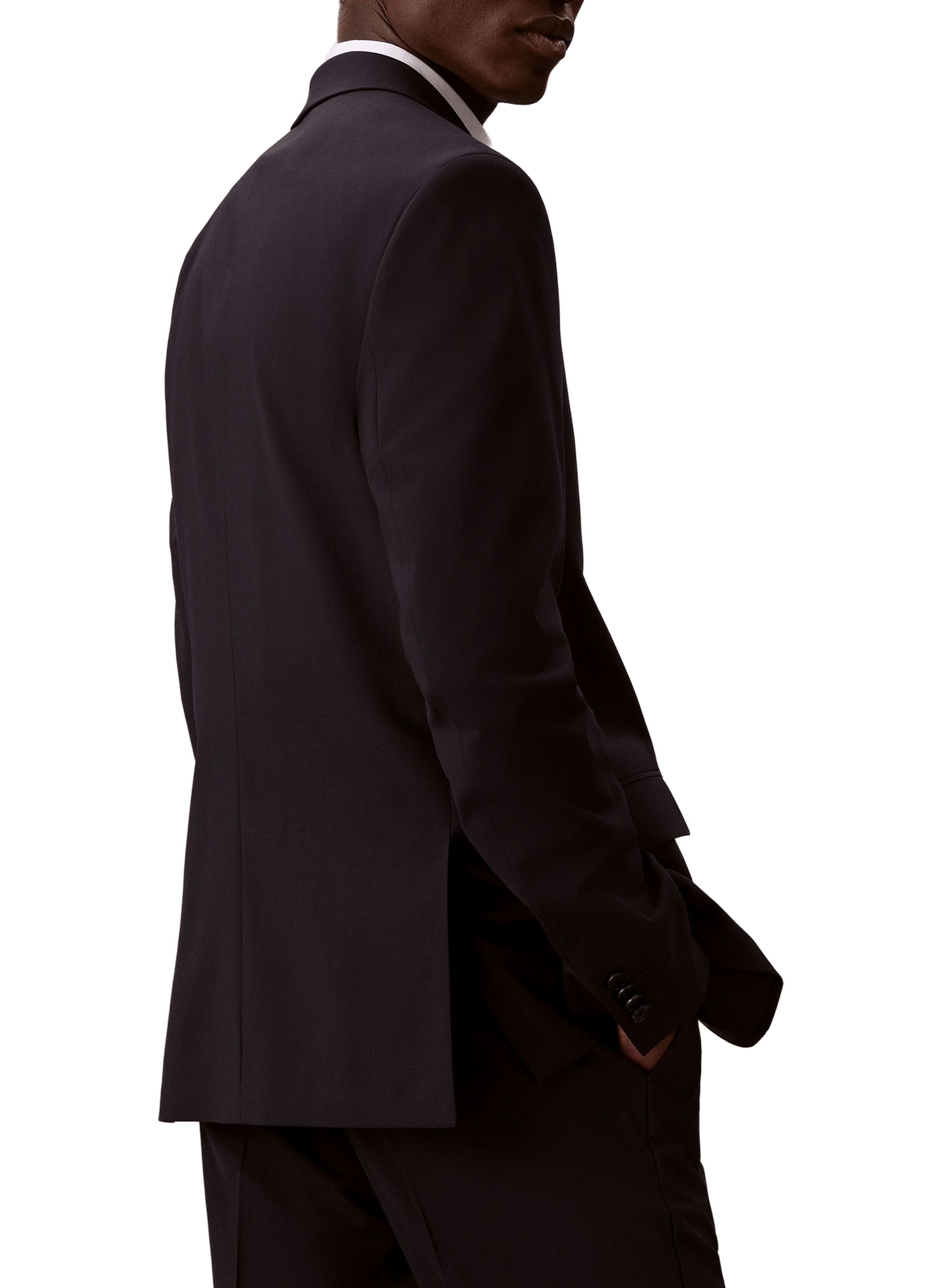 Straight wool blend suit CALVIN KLEIN Blue