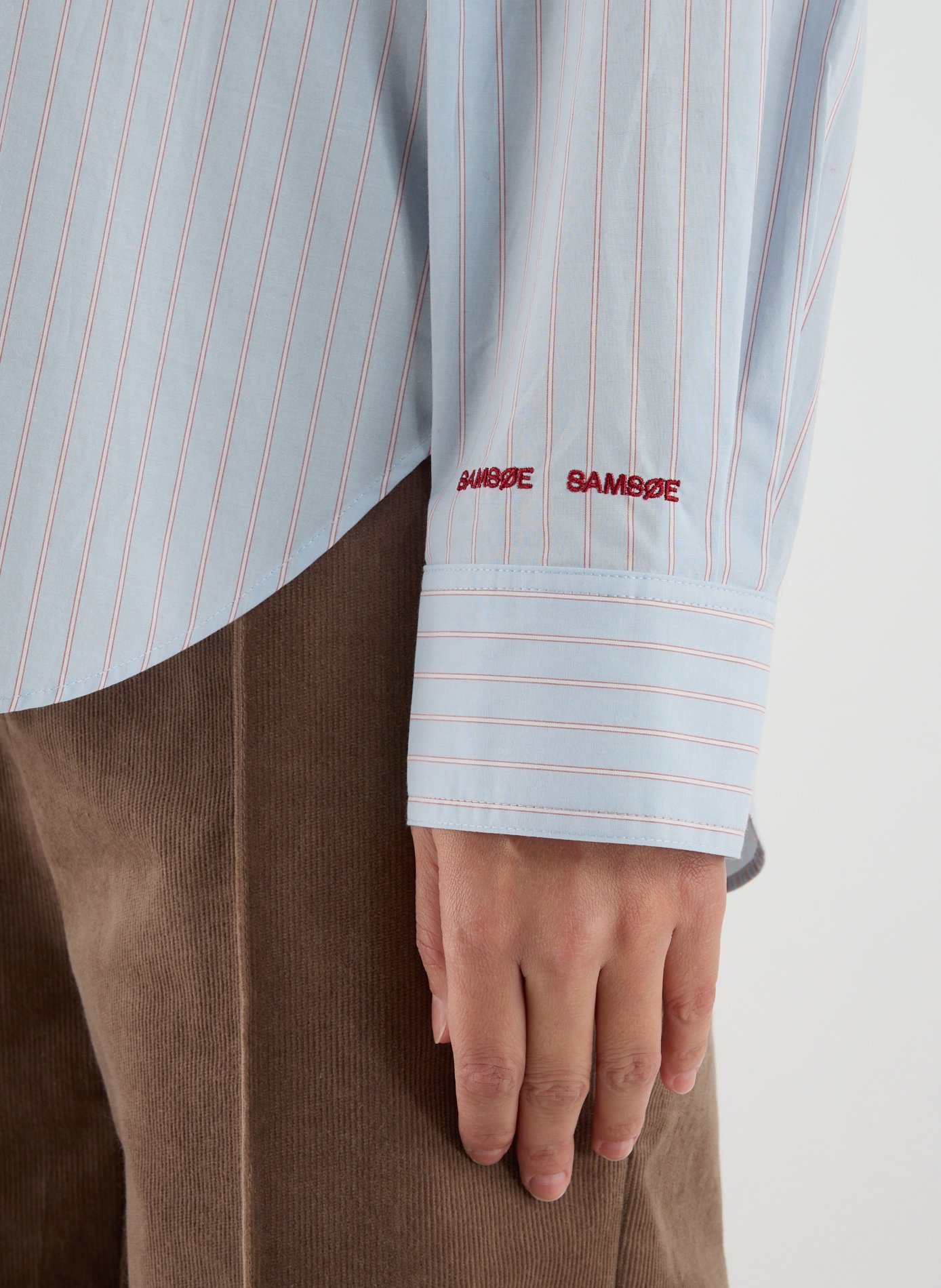 Linen shirt SAMSOE SAMSOE Blue