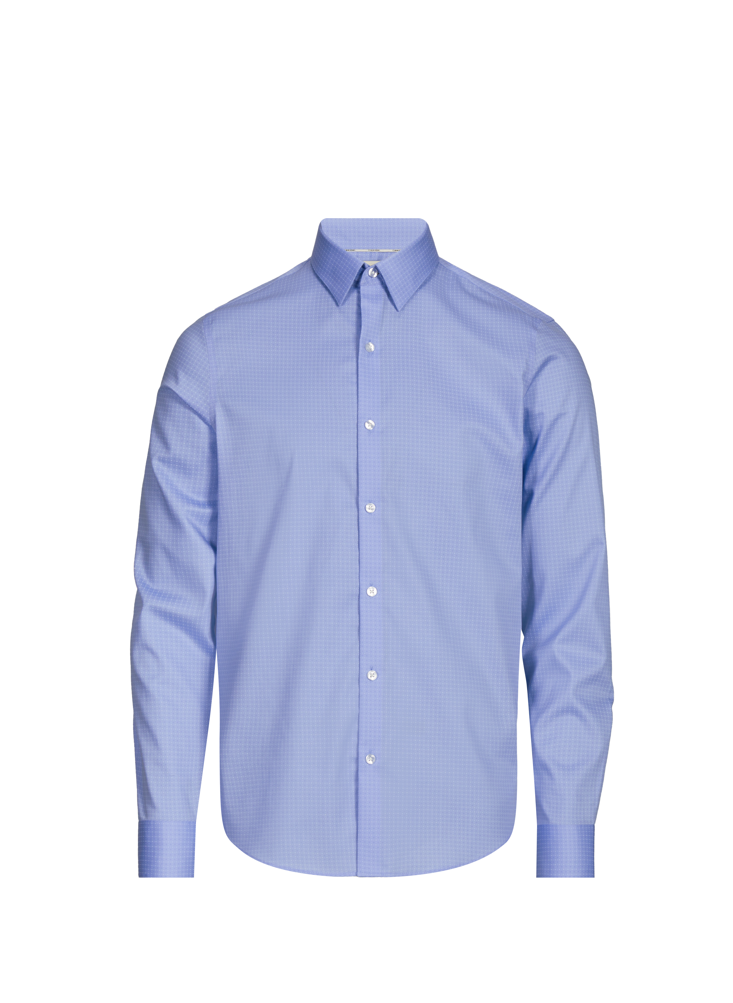 Chemise slim en coton mélangé CALVIN KLEIN Bleu