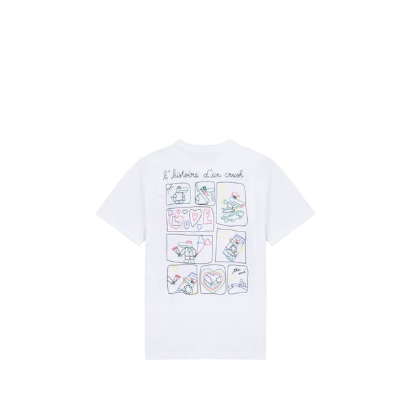 T-shirt Patureau brodé en coton biologique Blanc XS Male