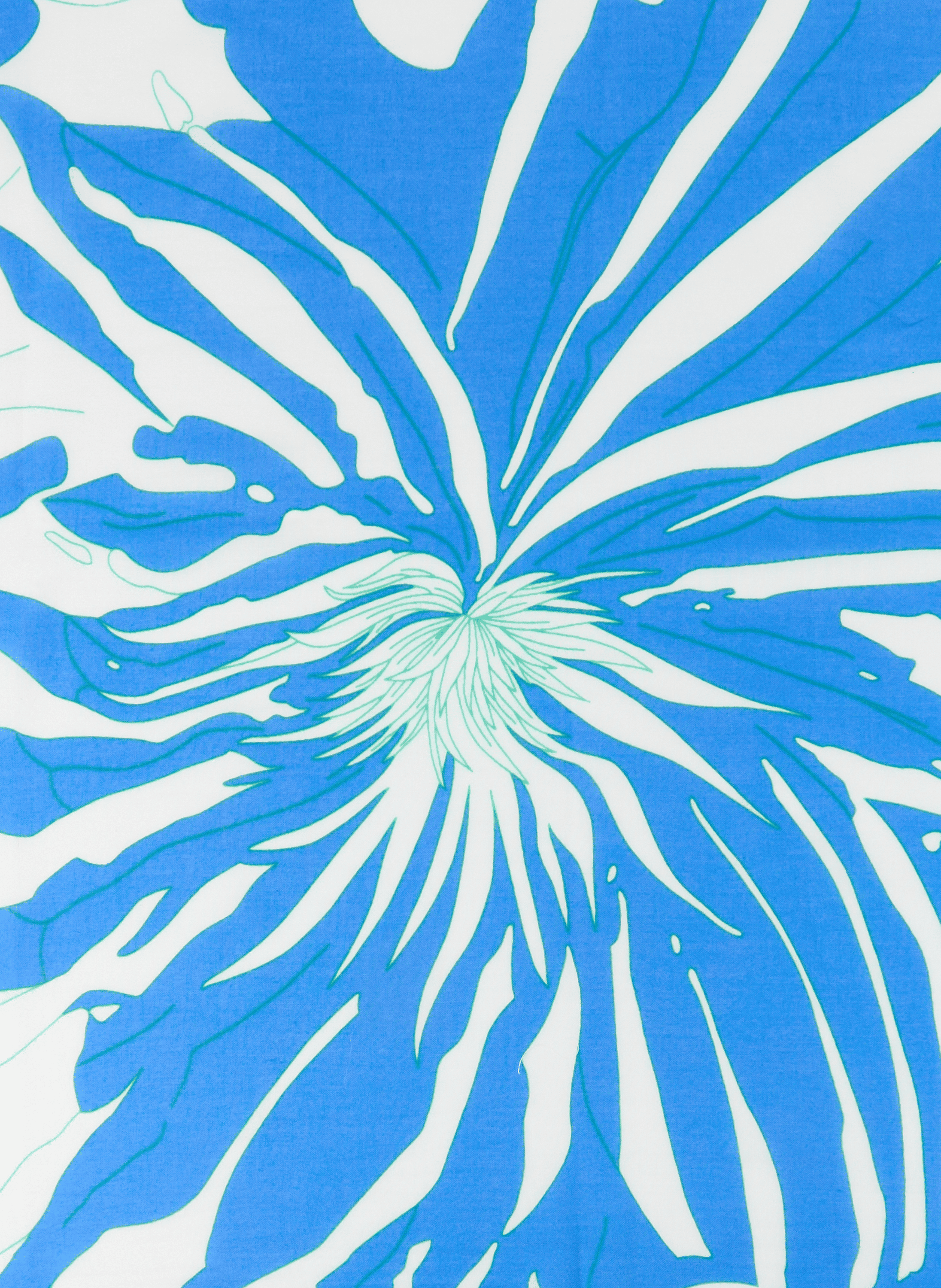 Floral printed stole AU PRINTEMPS PARIS Blue