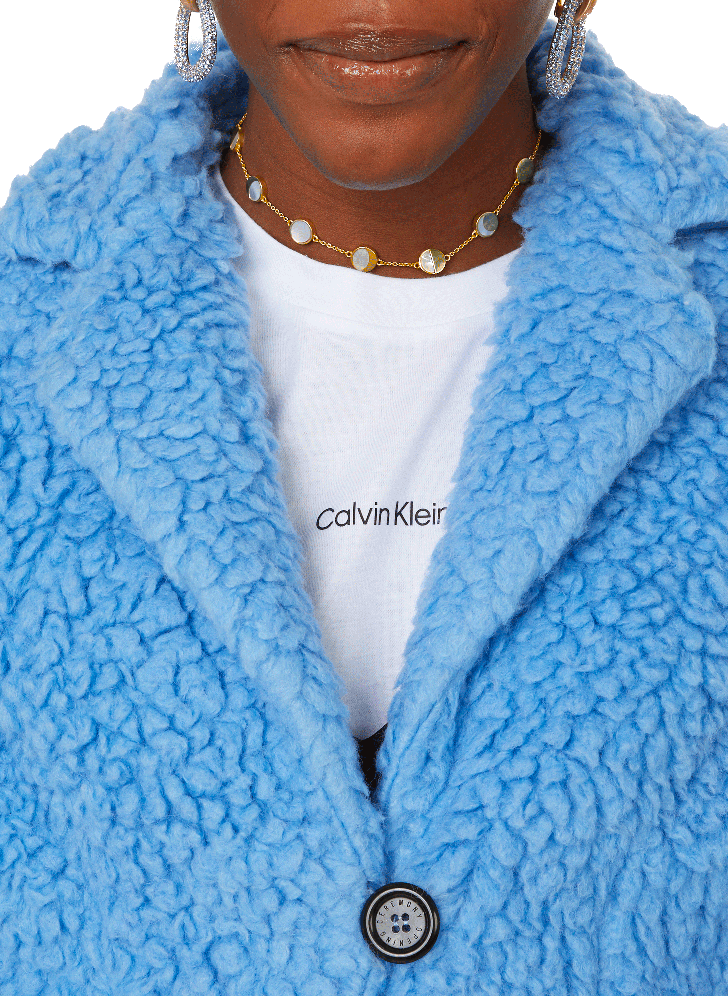 Blazer molletonné OPENING CEREMONY Bleu