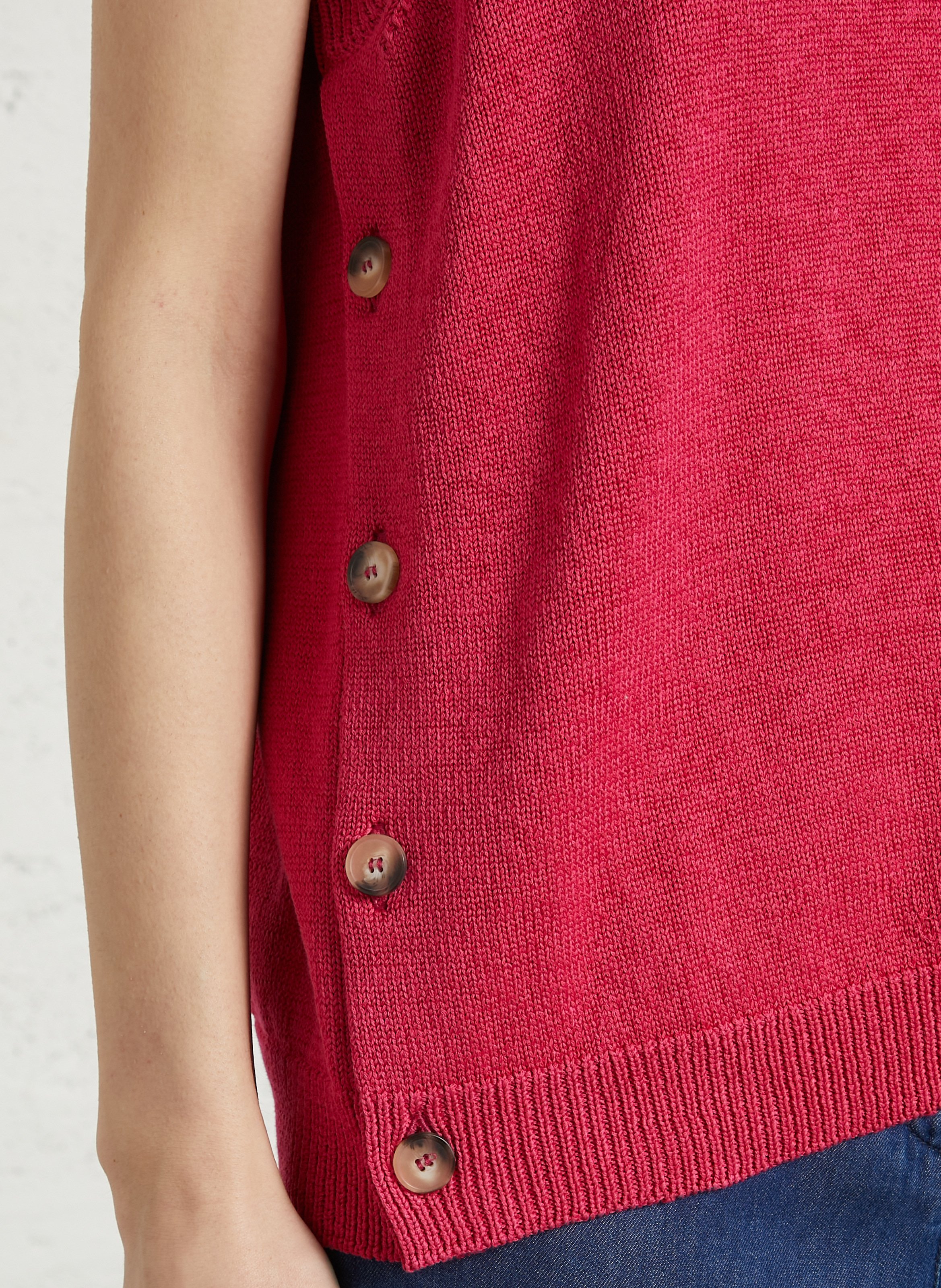 Pull droit col rond en coton heritage ARMOR-LUX Rose