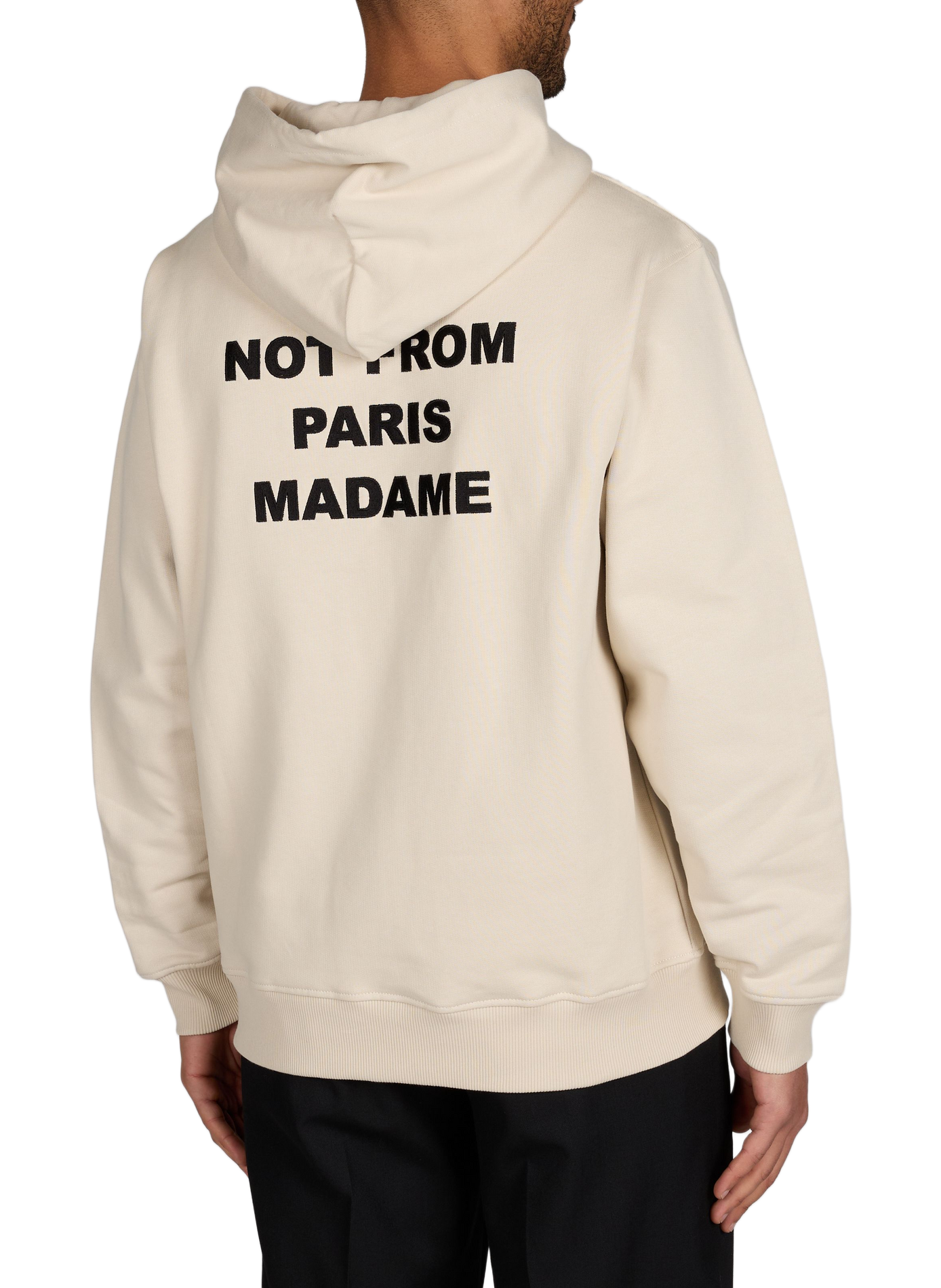Sweat à capuche en coton DROLE DE MONSIEUR Beige