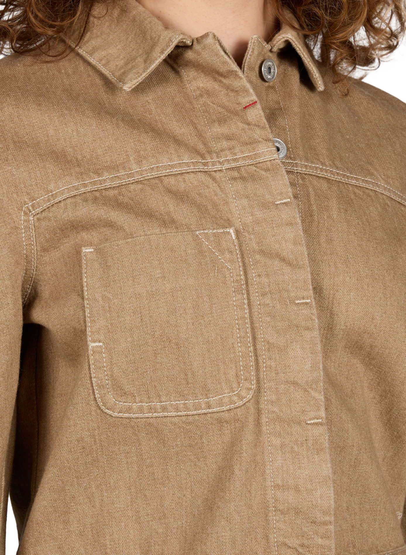 The Ovalo short cargo jacket in cotton JACQUEMUS Beige