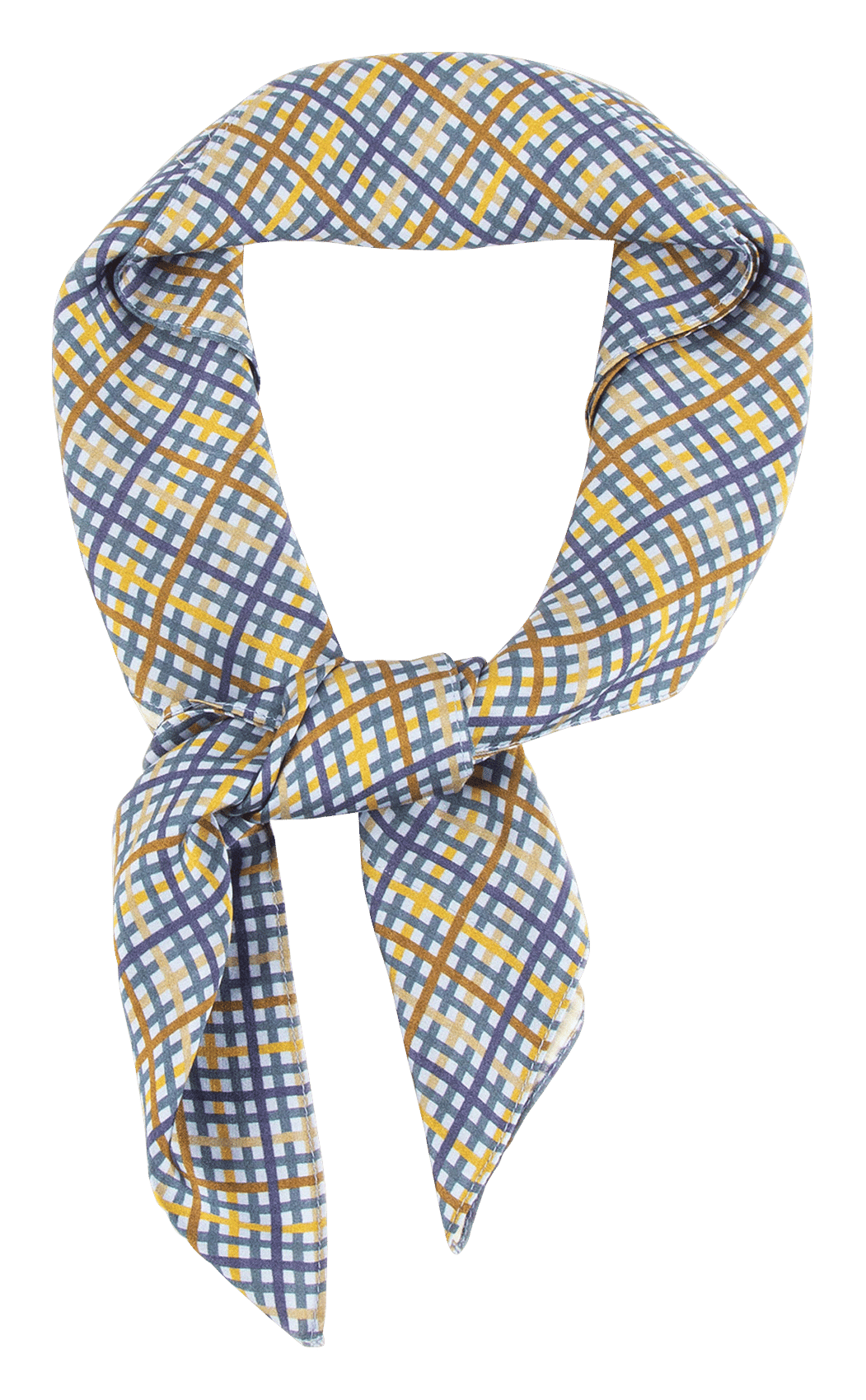 Foulard carré à imprimé exclusif en crêpe scarvi SESSUN Multicolore