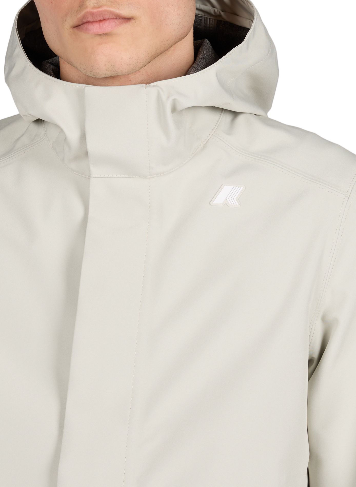 Hooded Jacket K-WAY Beige