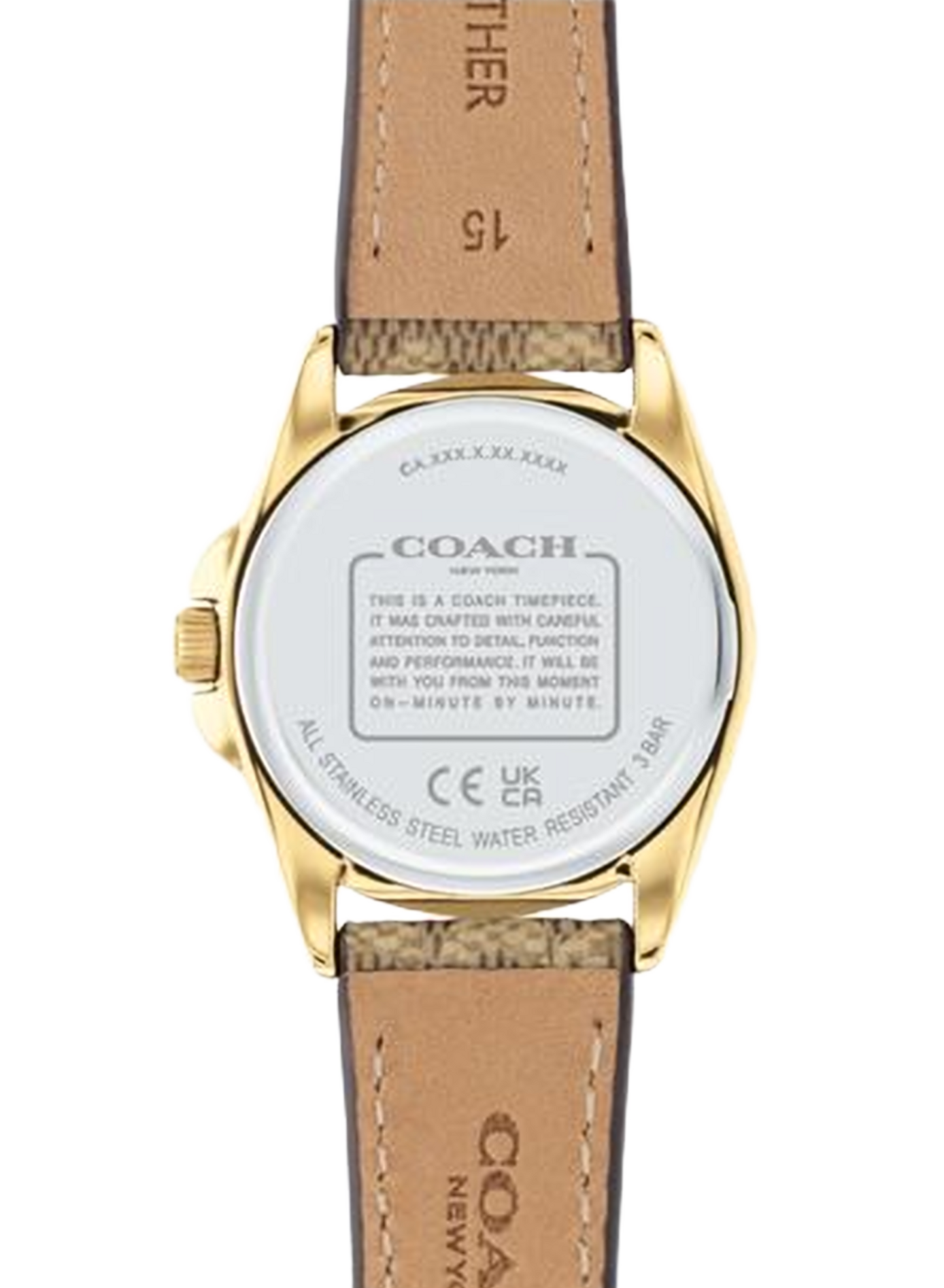 Montre quartz Greyson en cuir COACH MONTRES Marron