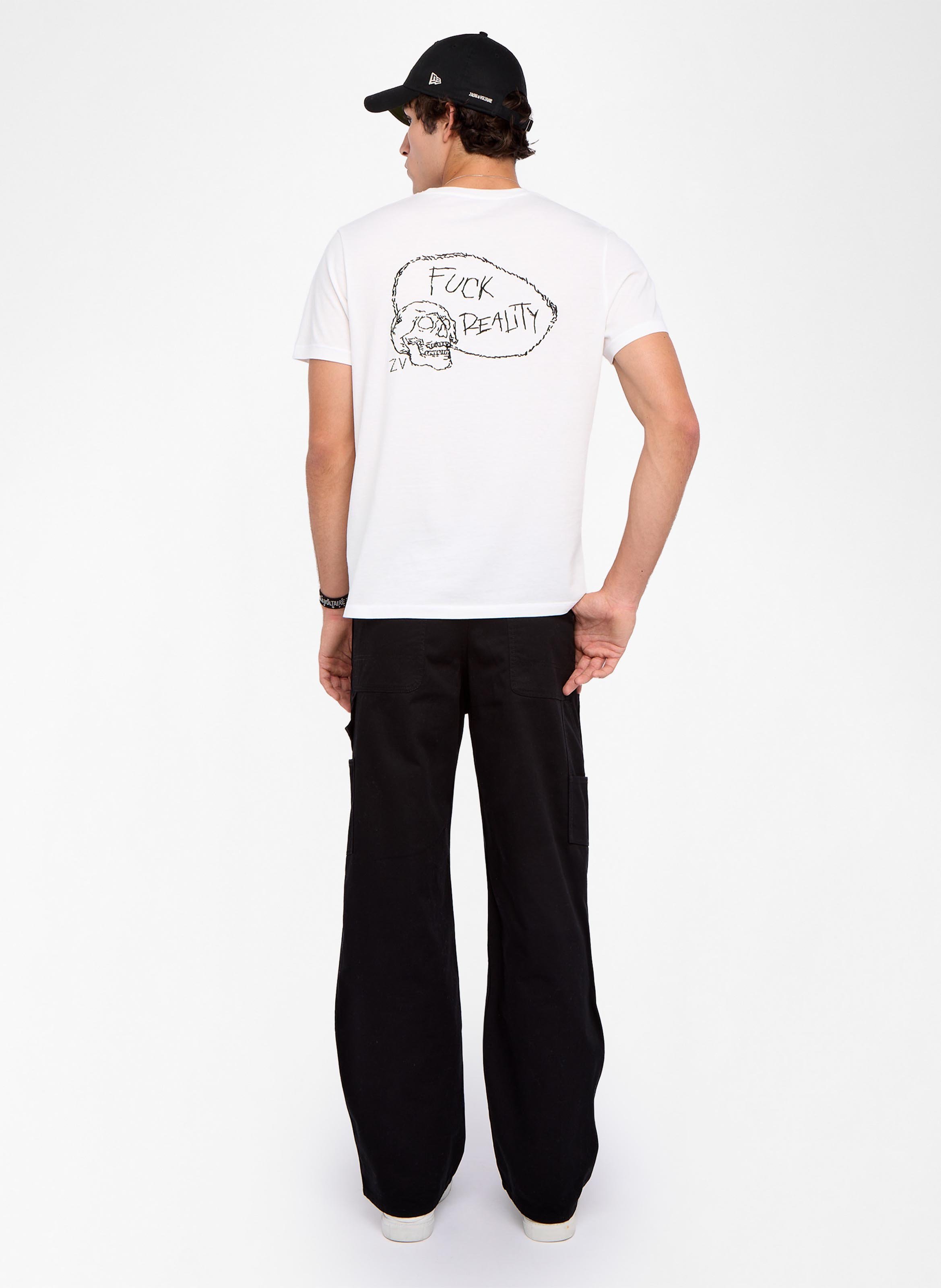 Pantalon large en coton pery ZADIG&VOLTAIRE Noir