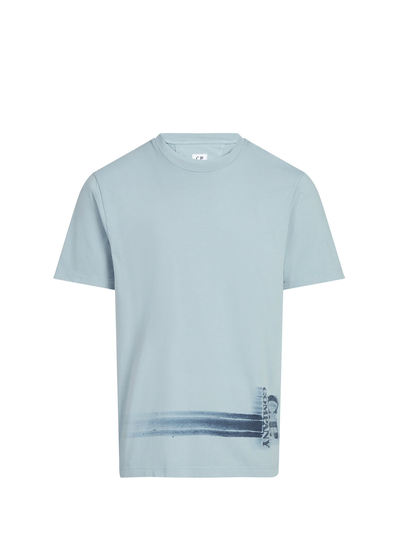 T-shirt imprimé en coton CP COMPANY Bleu