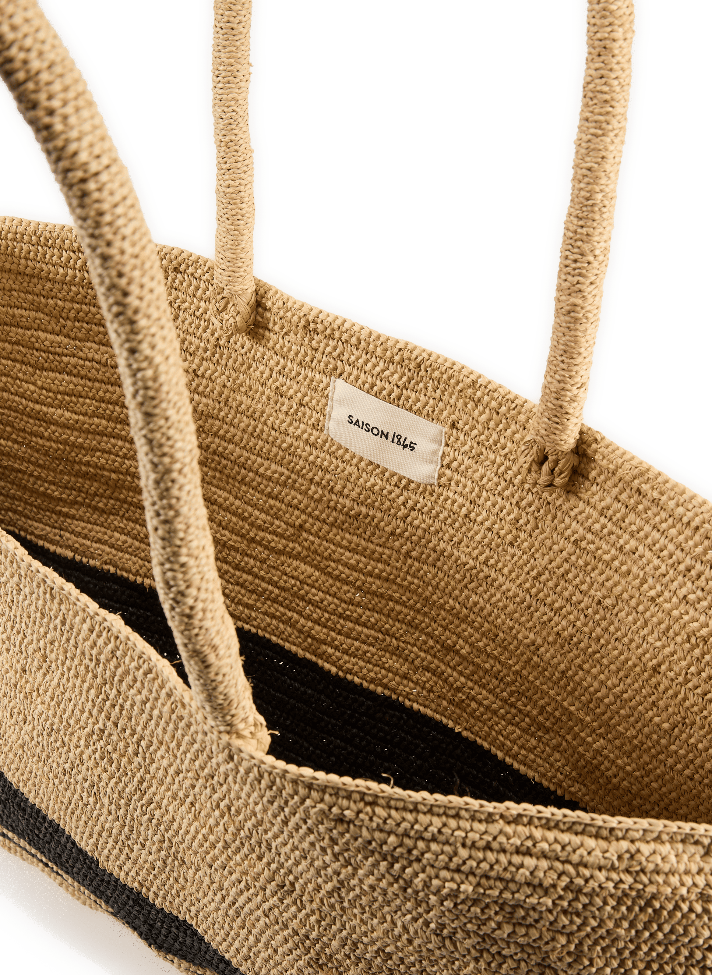 Sac cabans en raphia SAISON 1865 Noir