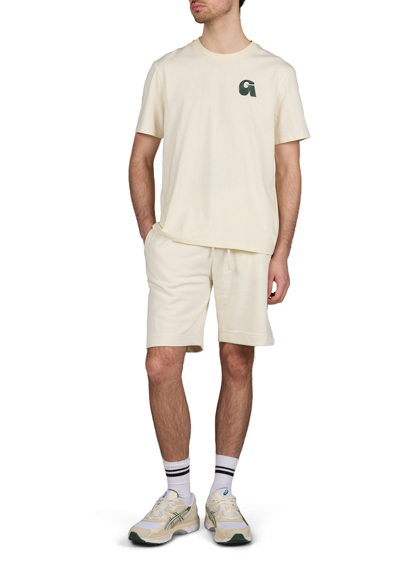 T-shirt imprimé Leonce en coton  GERTRUDE ET GASTON Beige