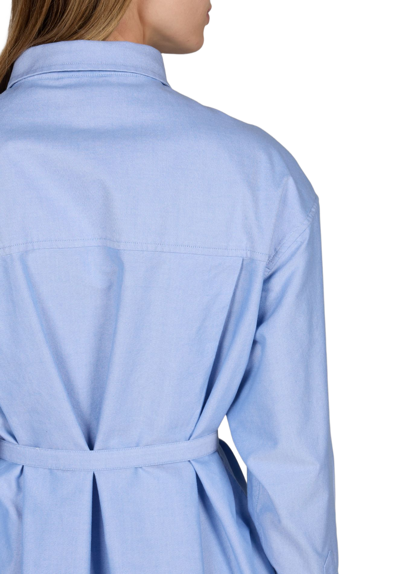 Short belted shirt dress in cotton A.P.C. Blue