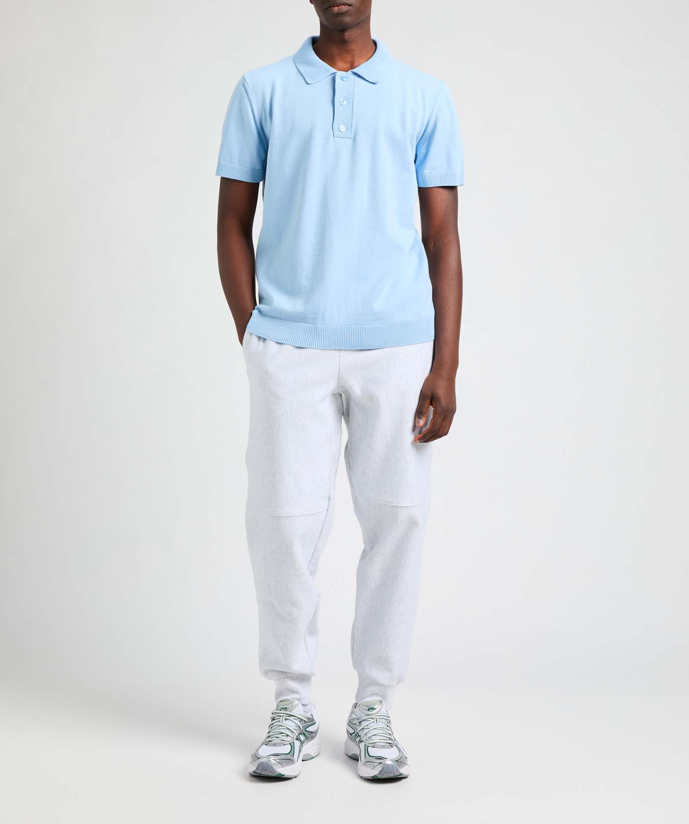 Cotton polo shirt  AU PRINTEMPS PARIS Blue