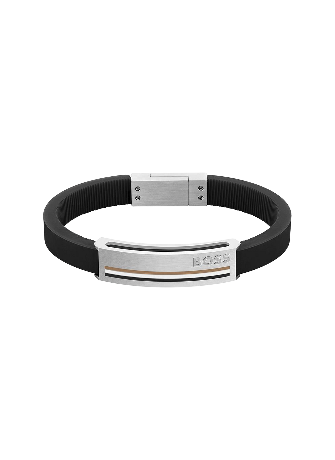 Pulsera de silicona con logotipo BOSS Sin color