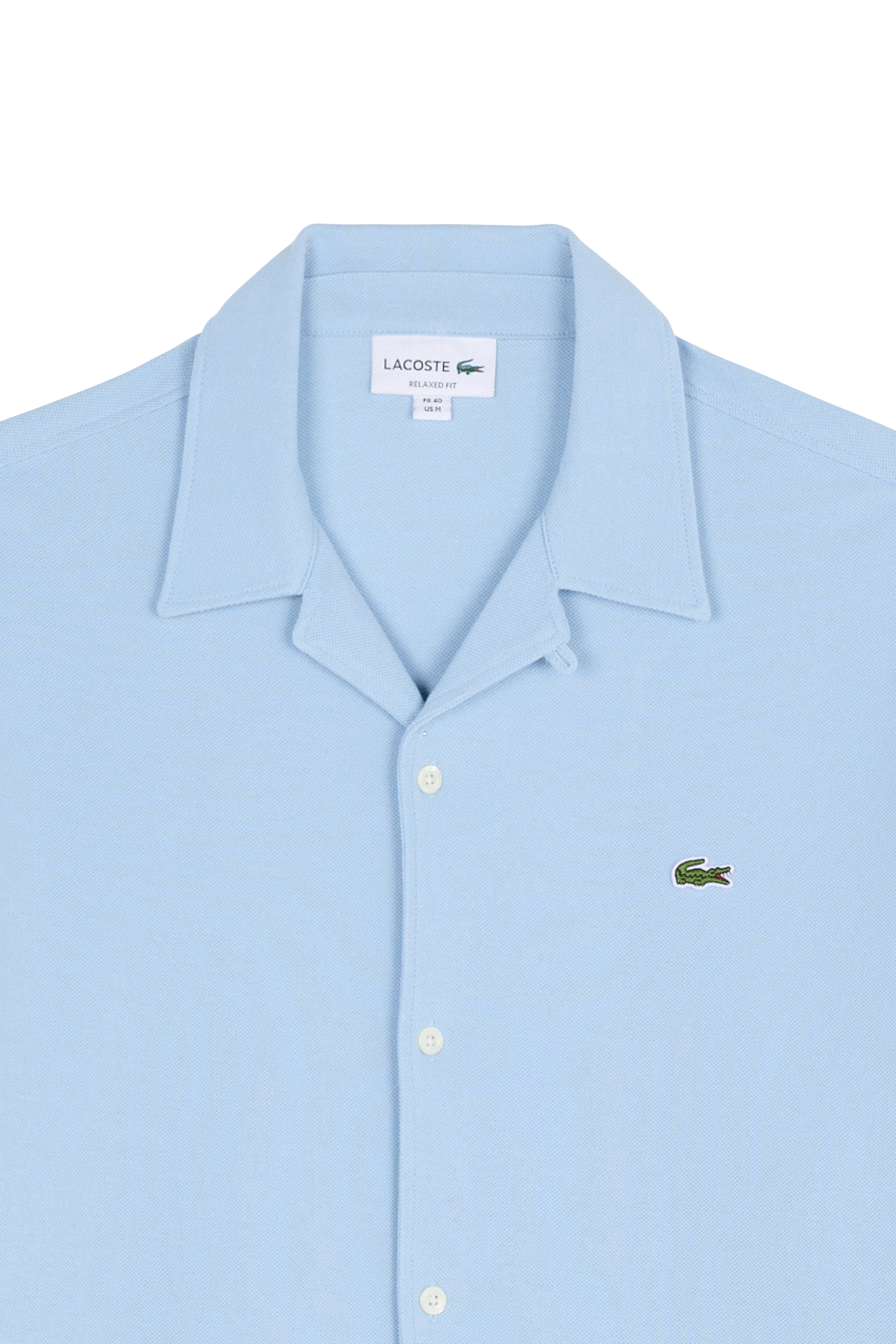Chemise chemise casual manches co LACOSTE Bleu