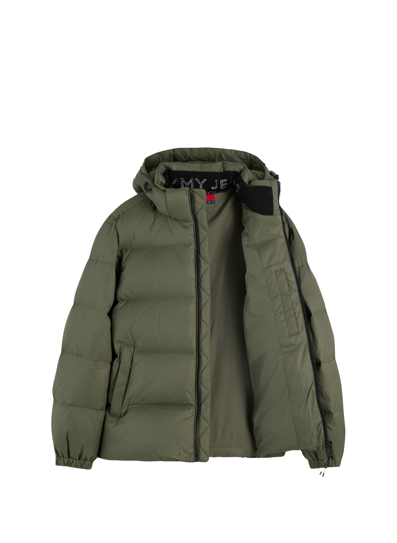 Hooded down jacket TOMMY HILFIGER Khaki