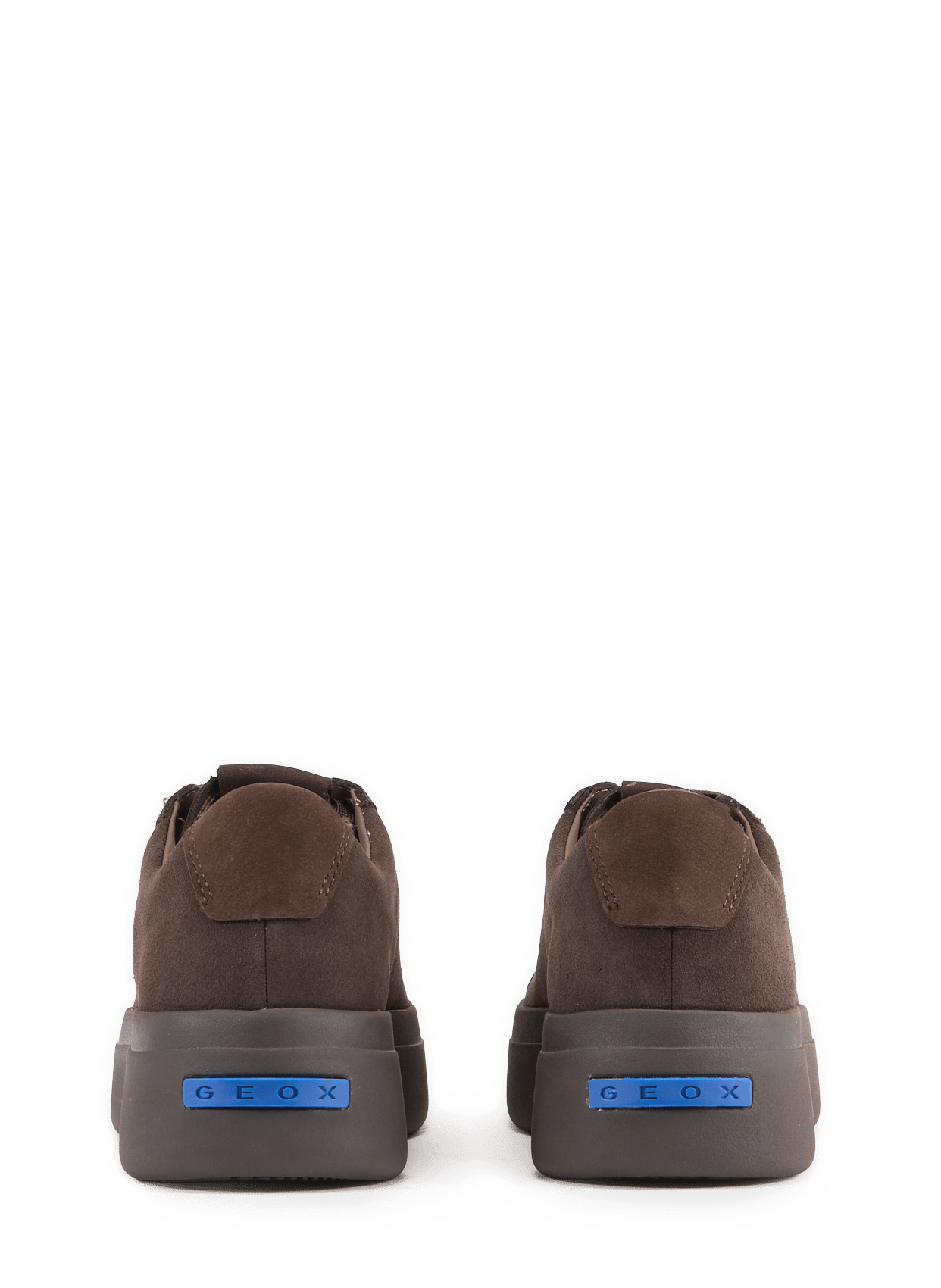 Low-top leather sneakers GEOX Brown
