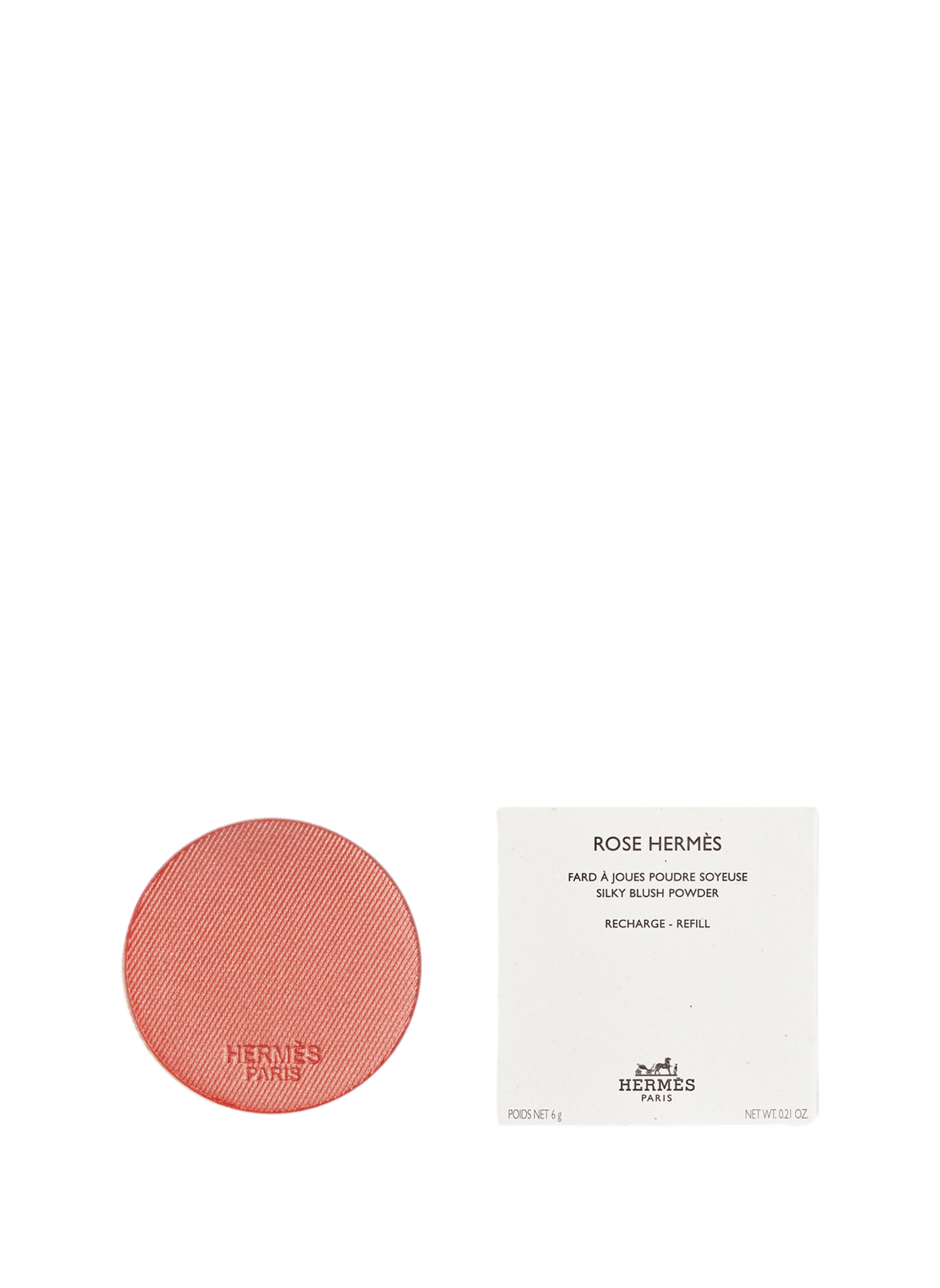 Rose Hermès, Fard a guance Silky Blush - Ricarica HERMÈS Rose cuivré