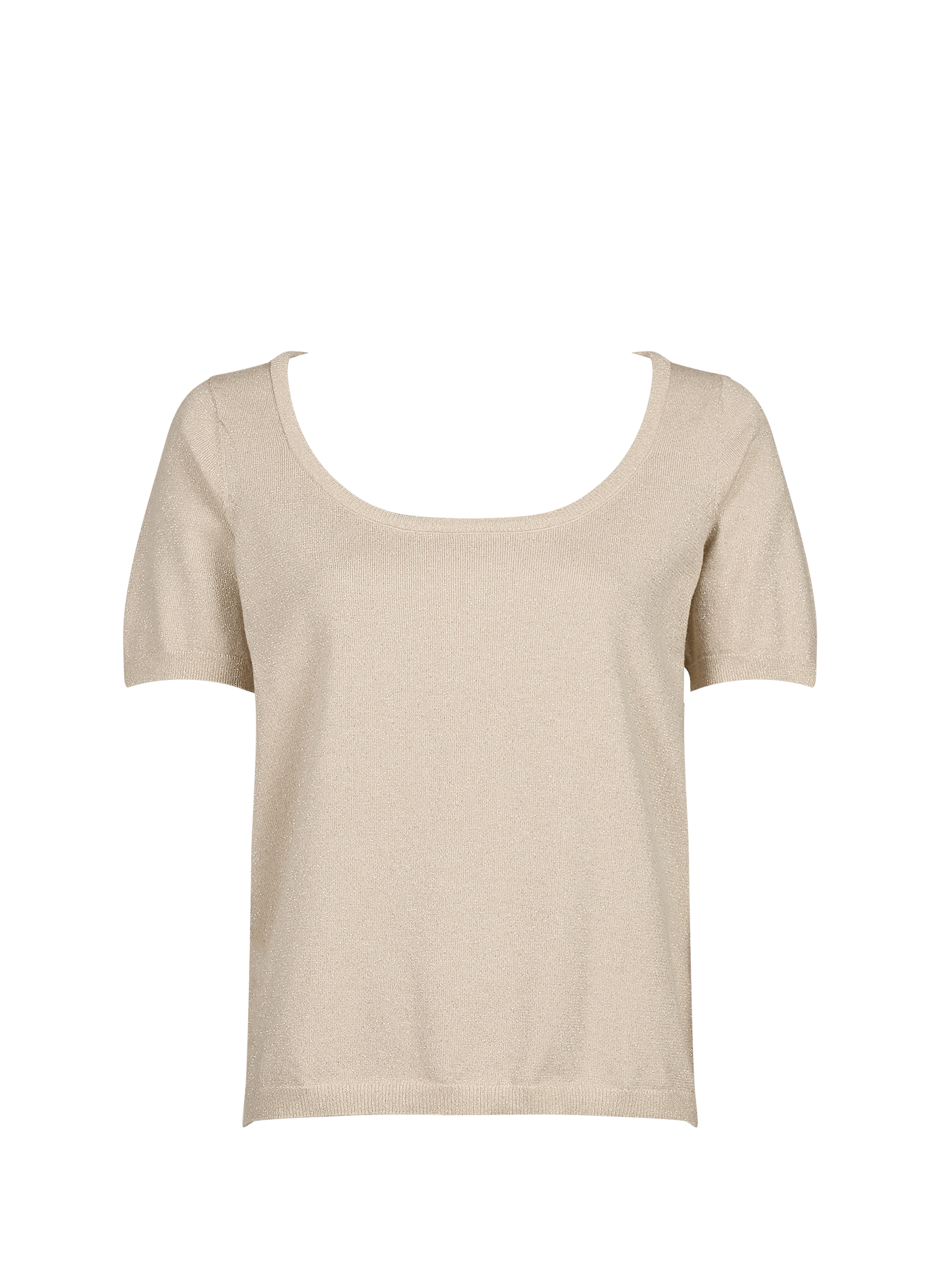 Top pailleté court VILA Beige