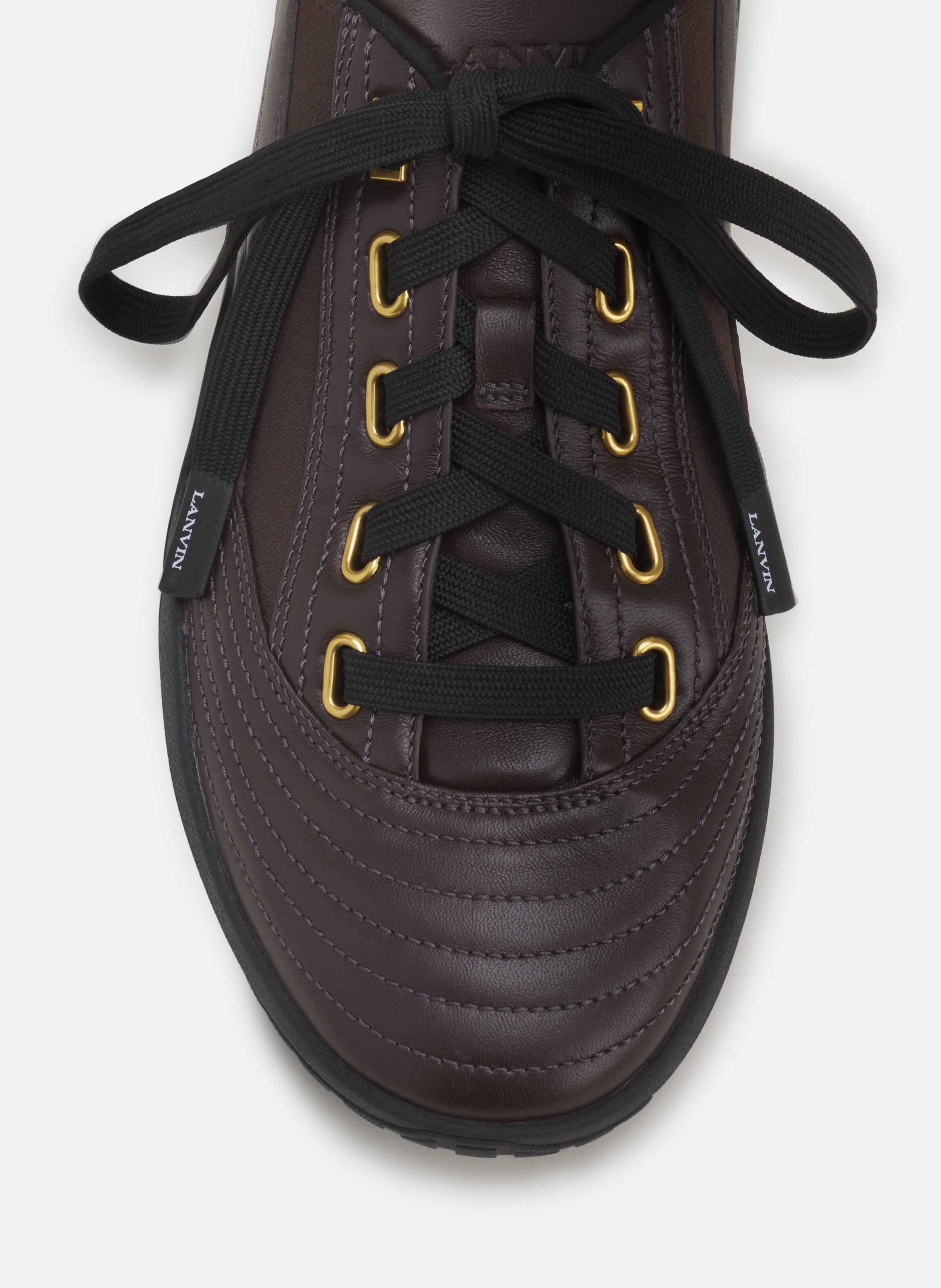 Sneakers lnv2 en cuir LANVIN Marron